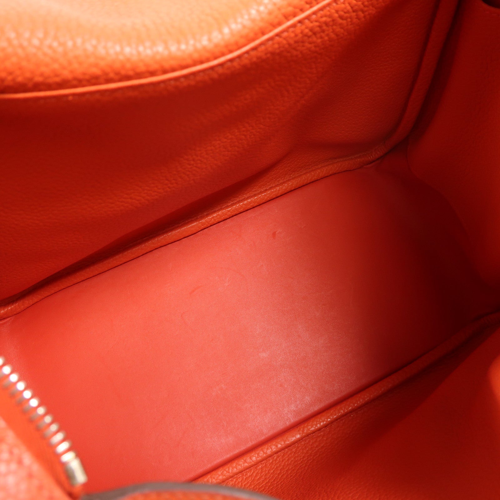 HERMES Clemence皮革Lindy 30銀扣手挽肩背兩用袋Rouge Pivoine