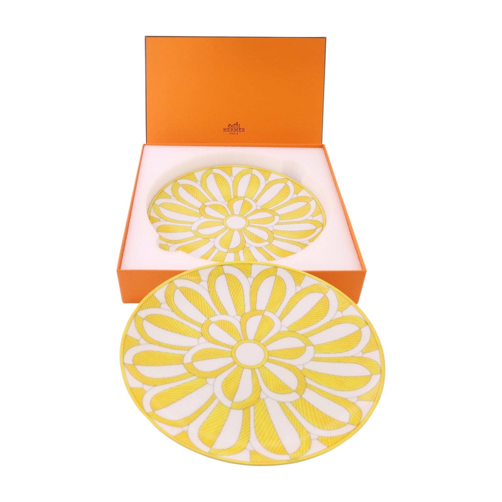 HERMES 陶瓷Soleil d’Hermes Dessert Plate n°2 x2pcs甜點拼盤套裝