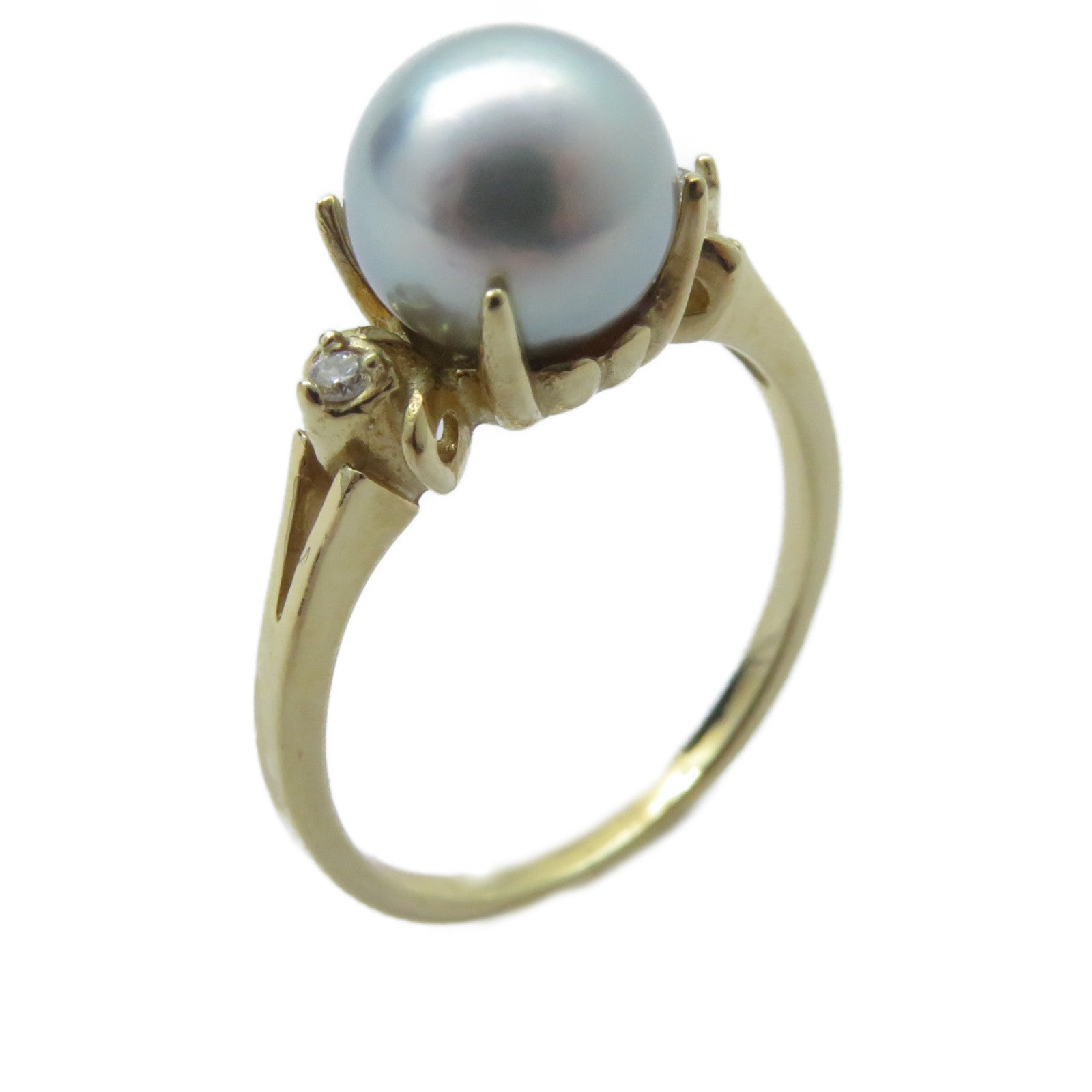 JEWELRY 【激減優惠】14K黃金Pearl Ring戒指US#5.75