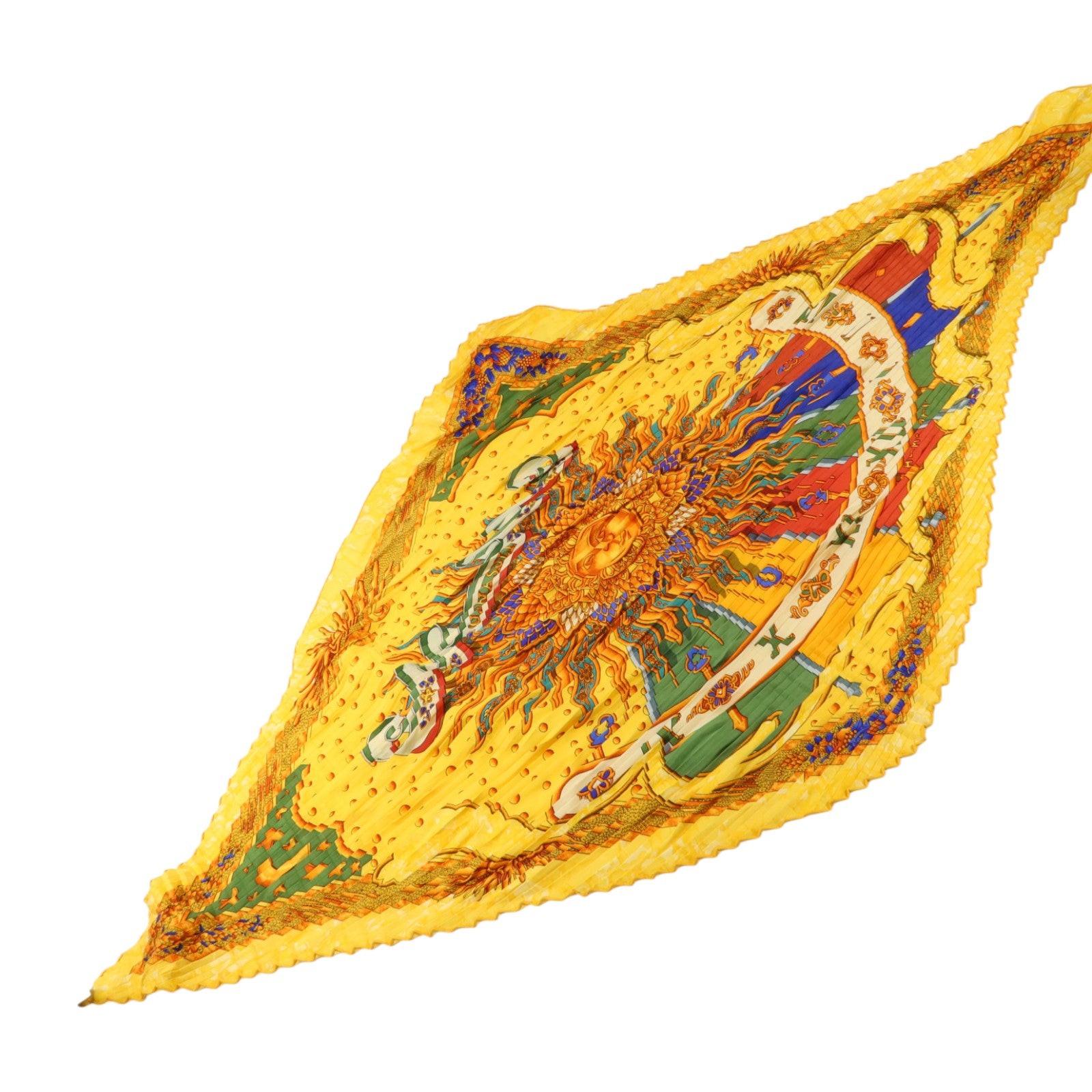 HERMES 絲質Carre Plisse Scarf 90絲巾