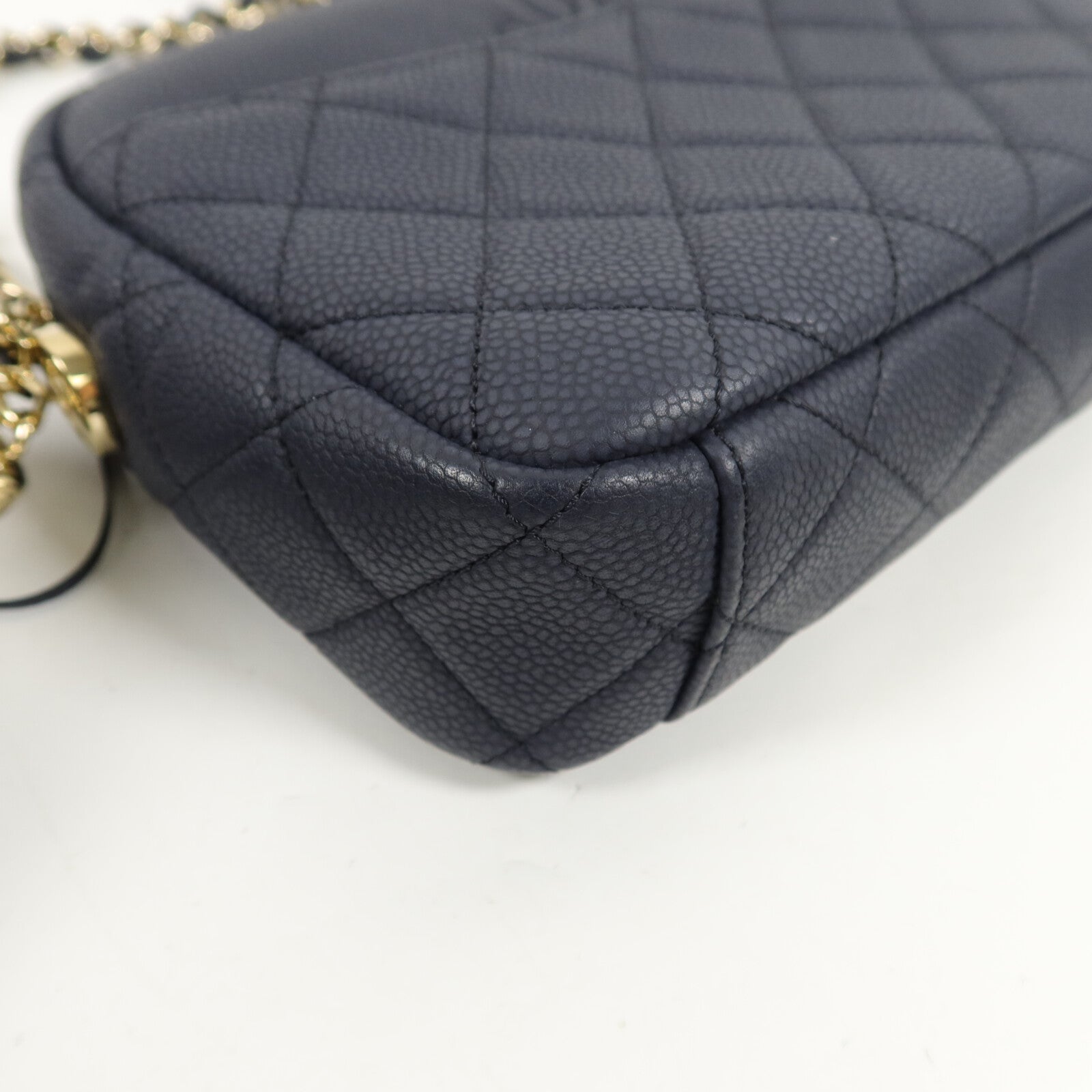 CHANEL 牛皮皮革Camera Bag鏈帶肩背袋