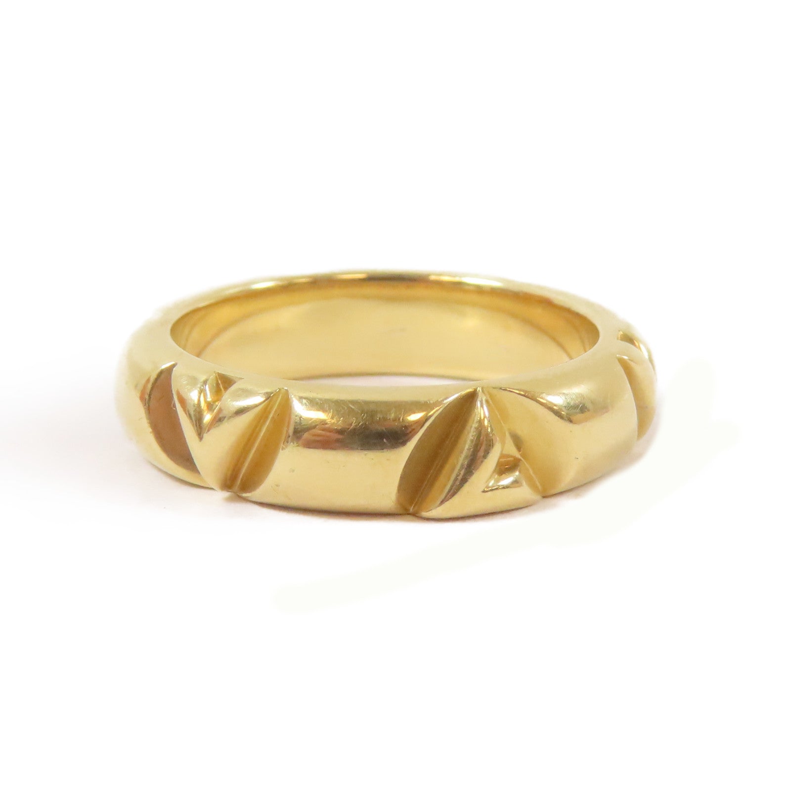 LOUIS VUITTON 18K黃金Gold Ring戒指LV#55/US#7
