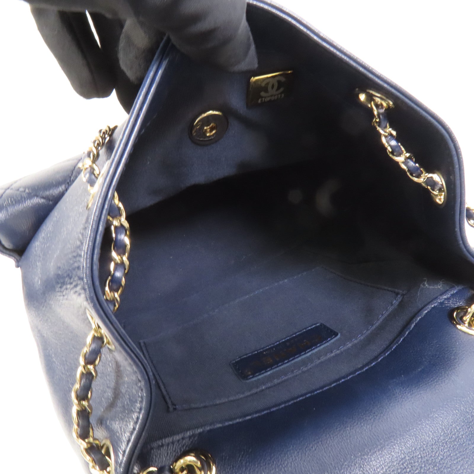 CHANEL 牛皮皮革Duma金扣鏈帶肩背袋背包