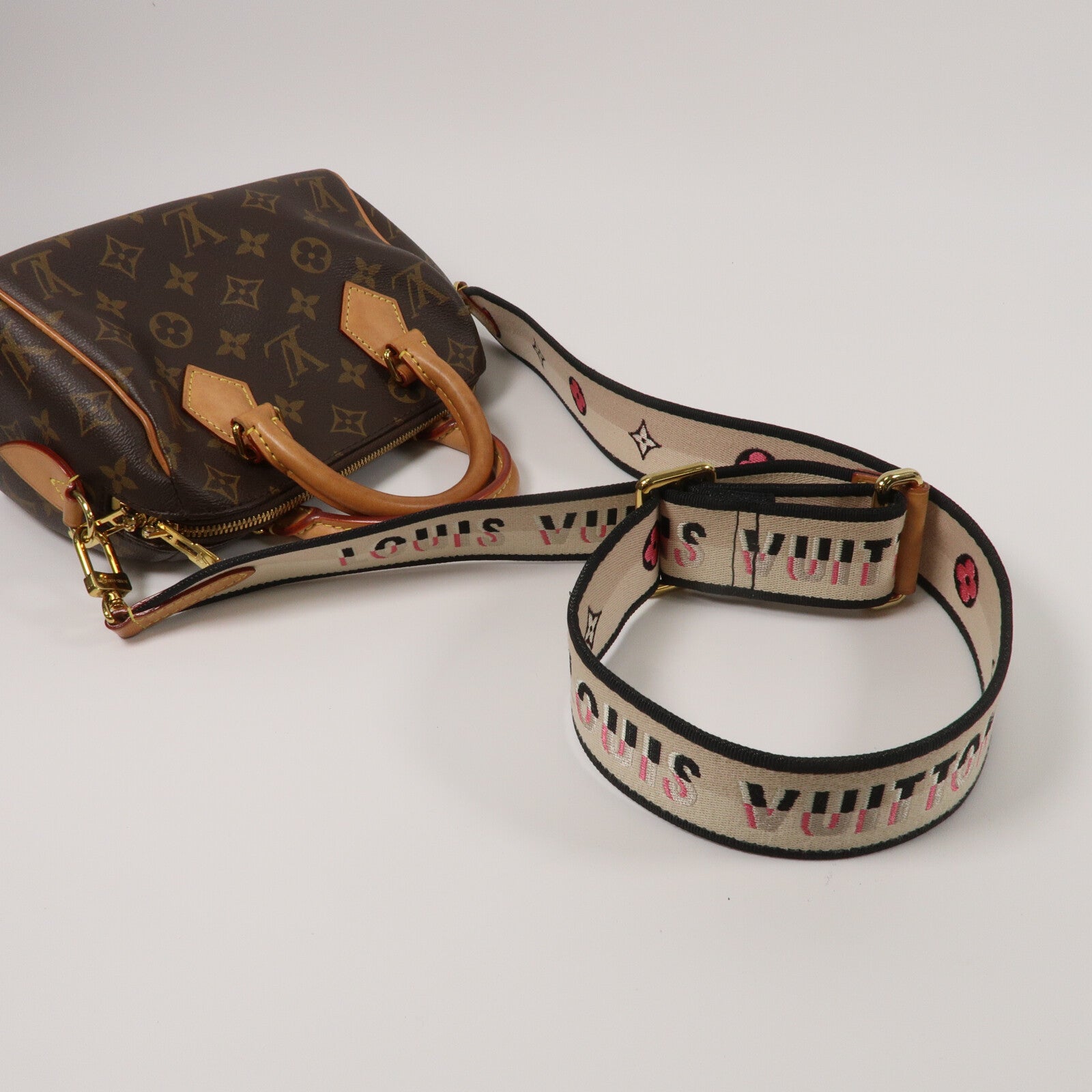 LOUIS VUITTON Monogram Speedy Bandouliere 20手挽肩背兩用袋