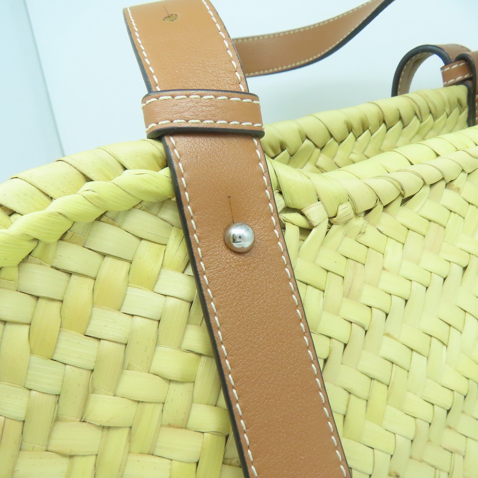 LOEWE 【激減優惠】藤料Tote Bag手挽袋啡色