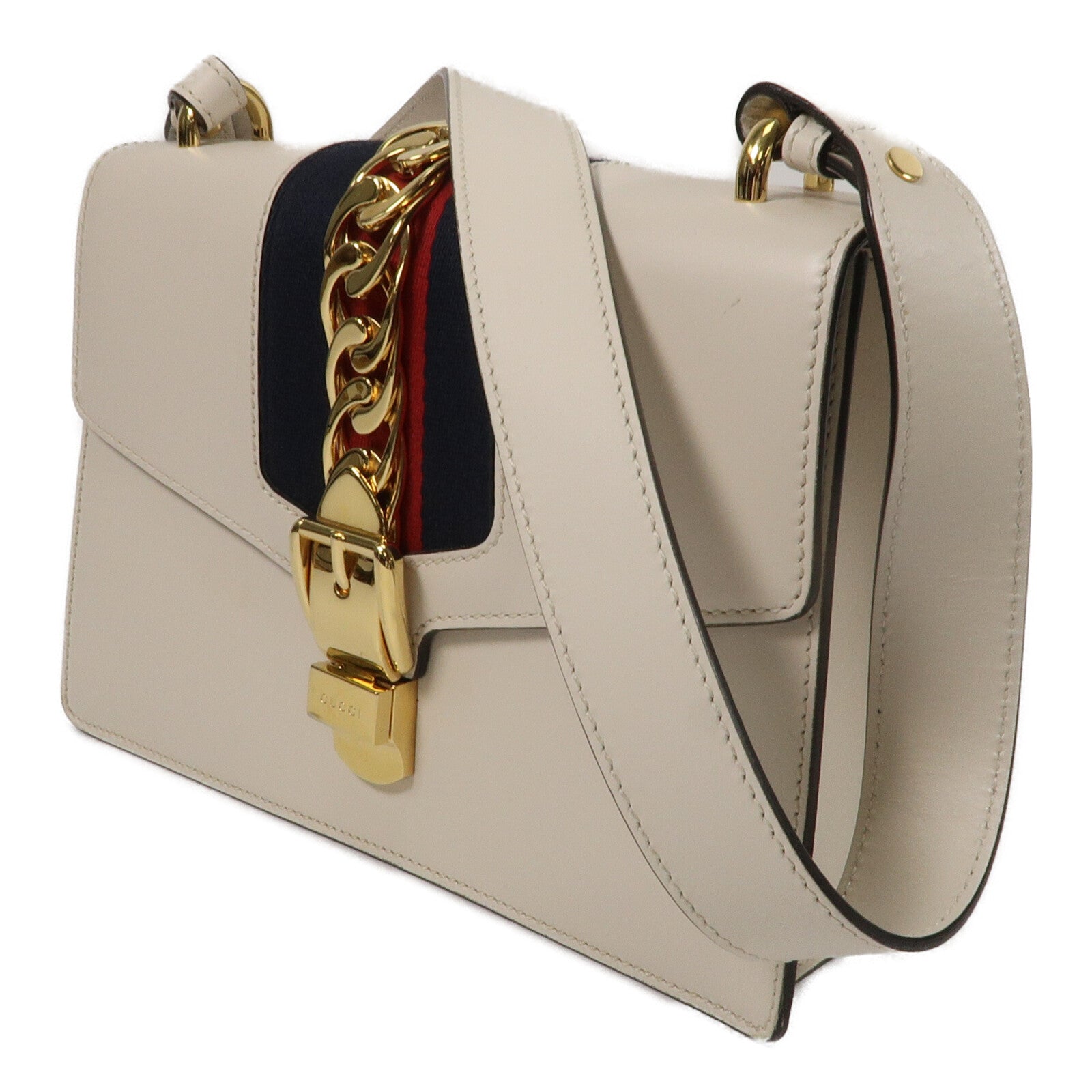 GUCCI 牛皮皮革Sylvie Small肩背袋