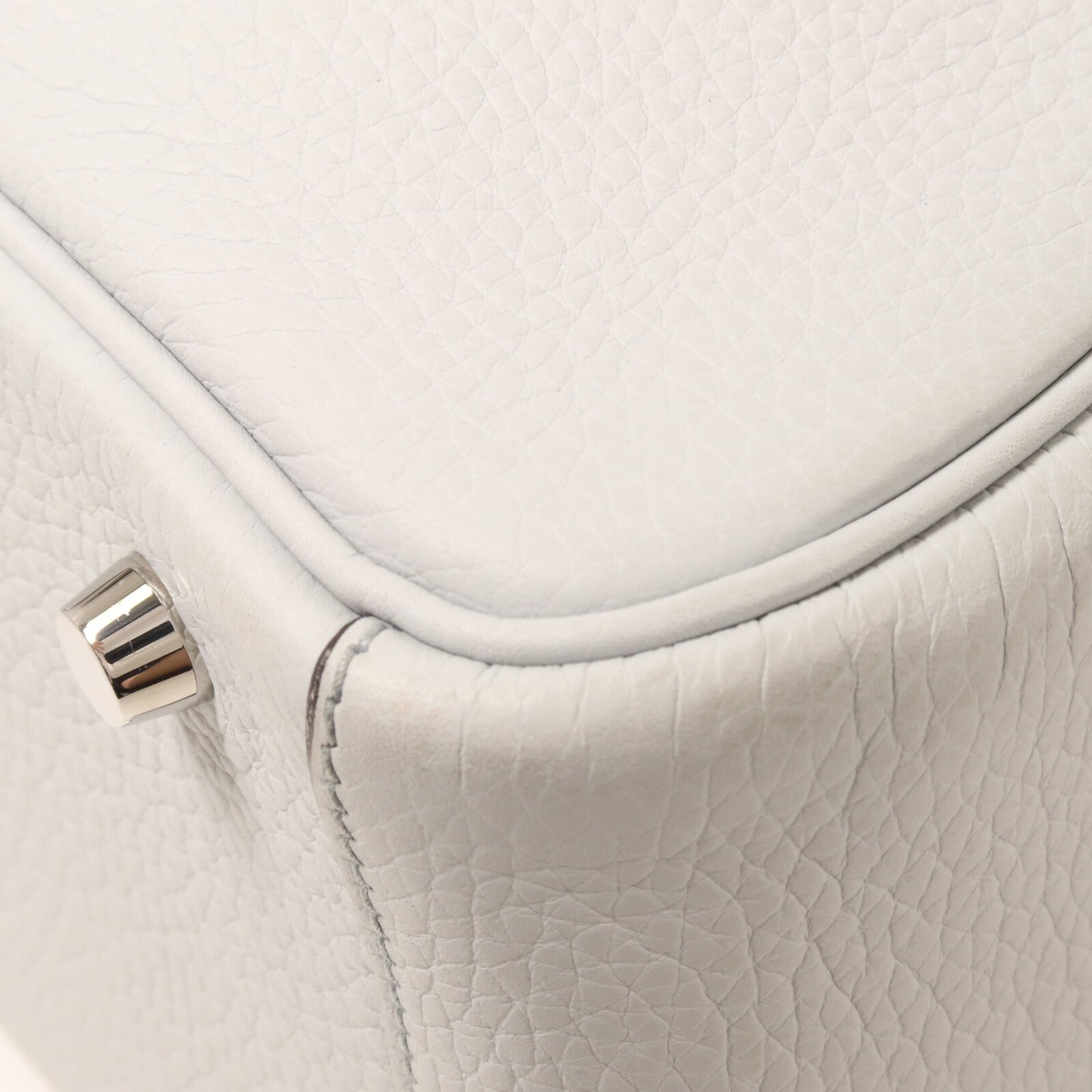 HERMES Clemence皮革Lindy 26手挽肩背兩用袋Bleu Brume