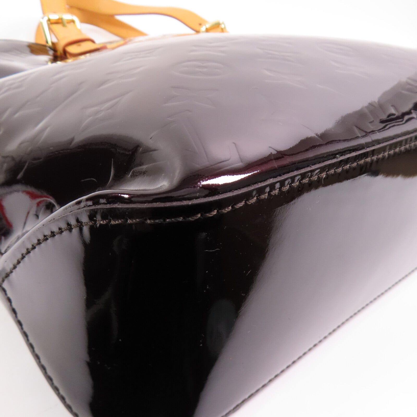 LOUIS VUITTON Monogram Vernis Brentwood金扣肩背袋
