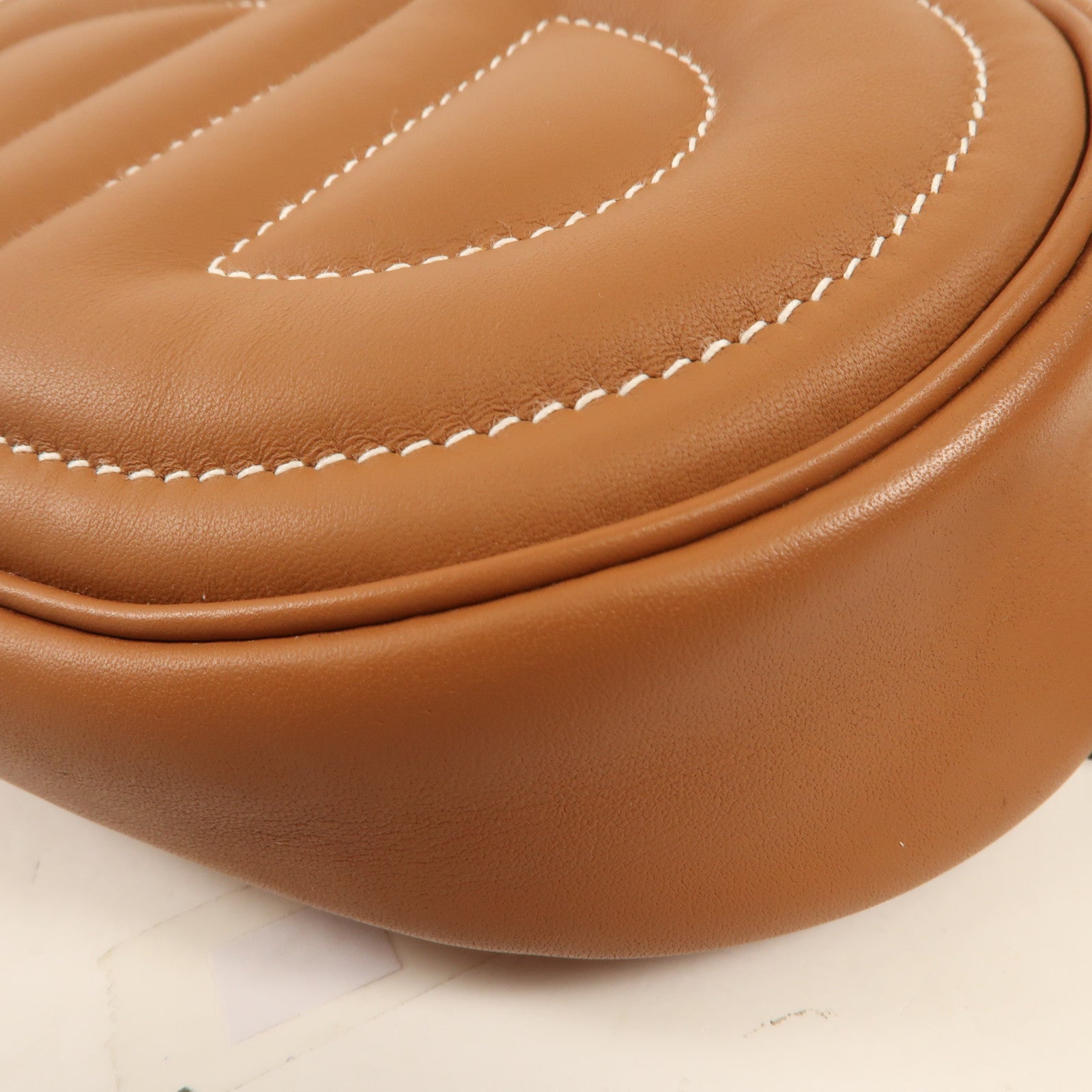 HERMES Swift皮革In The Loop Belt Bag銀扣肩背袋Gold