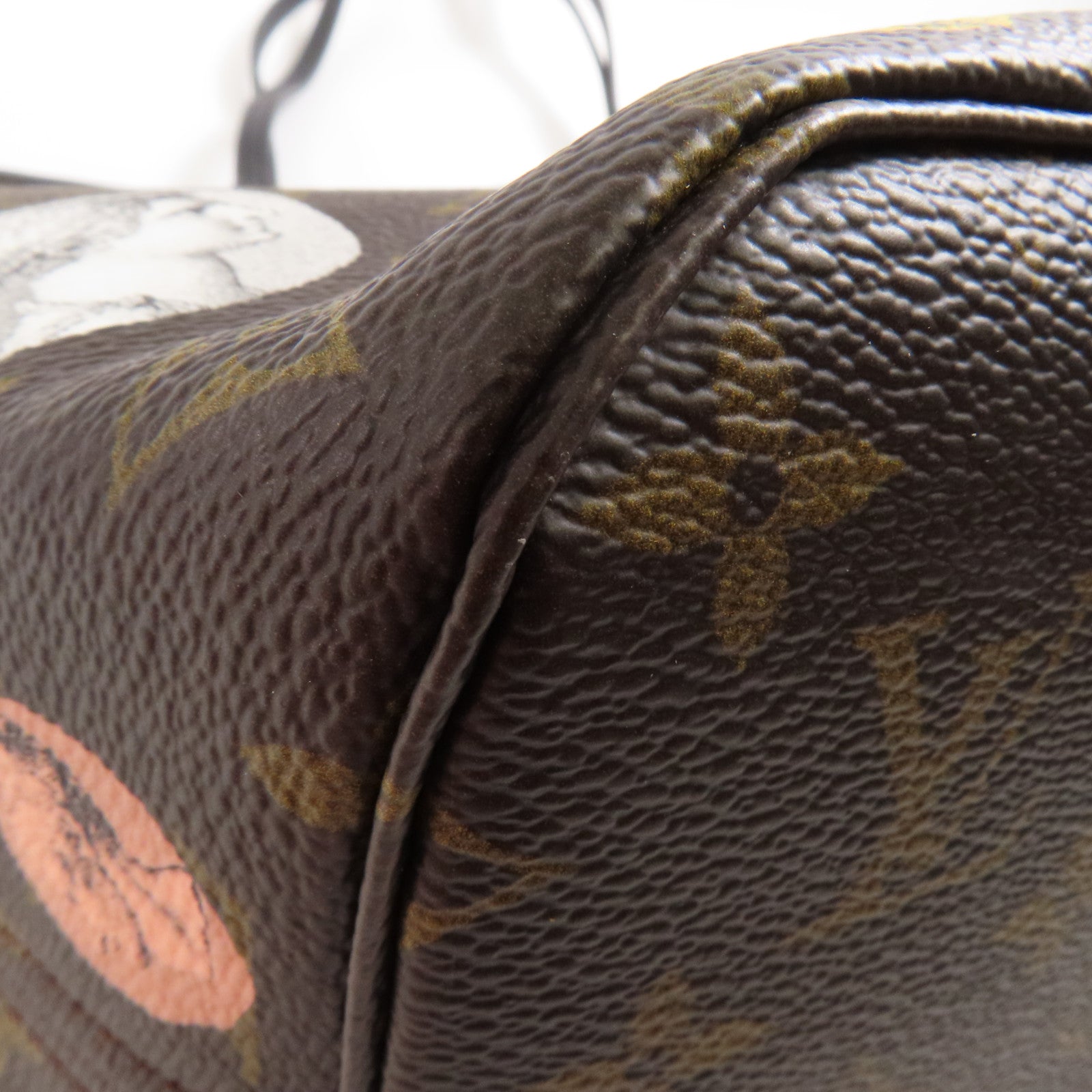 LOUIS VUITTON Monogram LV x Fornasetti Neverfull MM金扣手挽袋