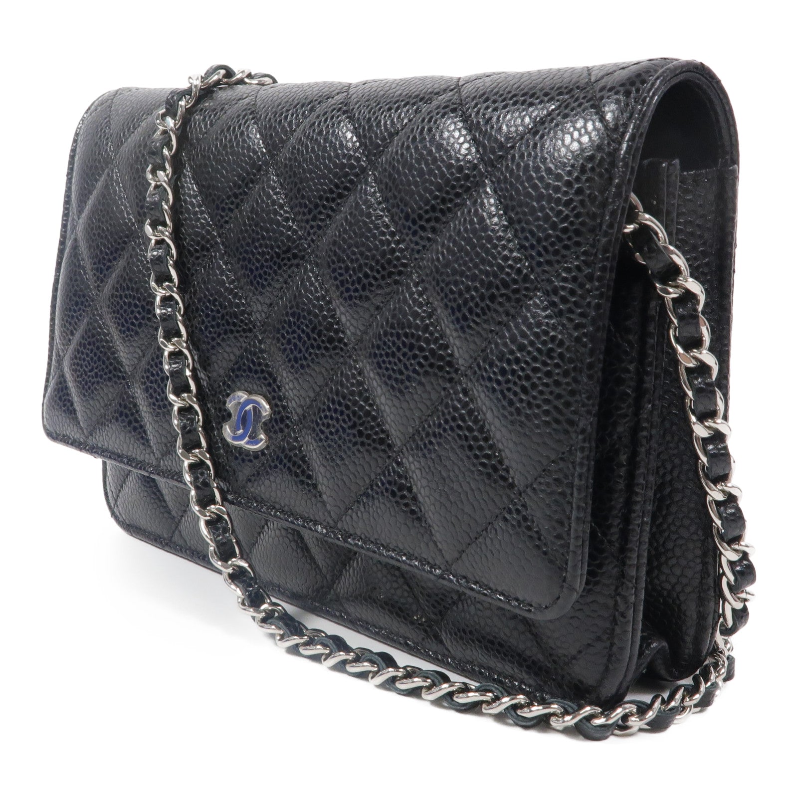 CHANEL 牛皮皮革Wallet On Chain鏈帶肩背袋