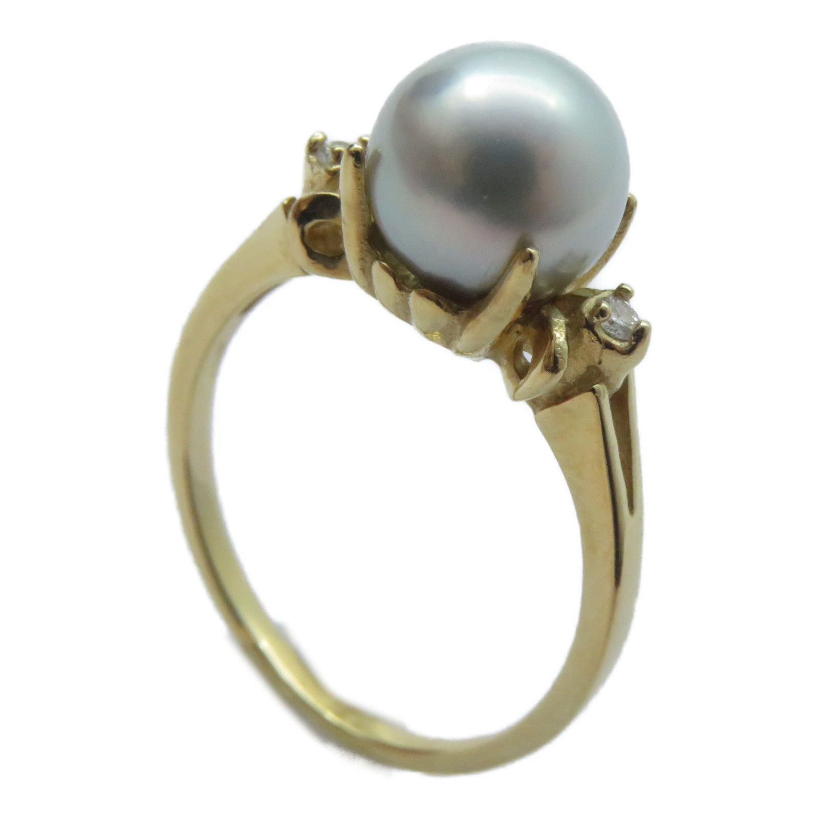 JEWELRY 【激減優惠】14K黃金Pearl Ring戒指US#5.75