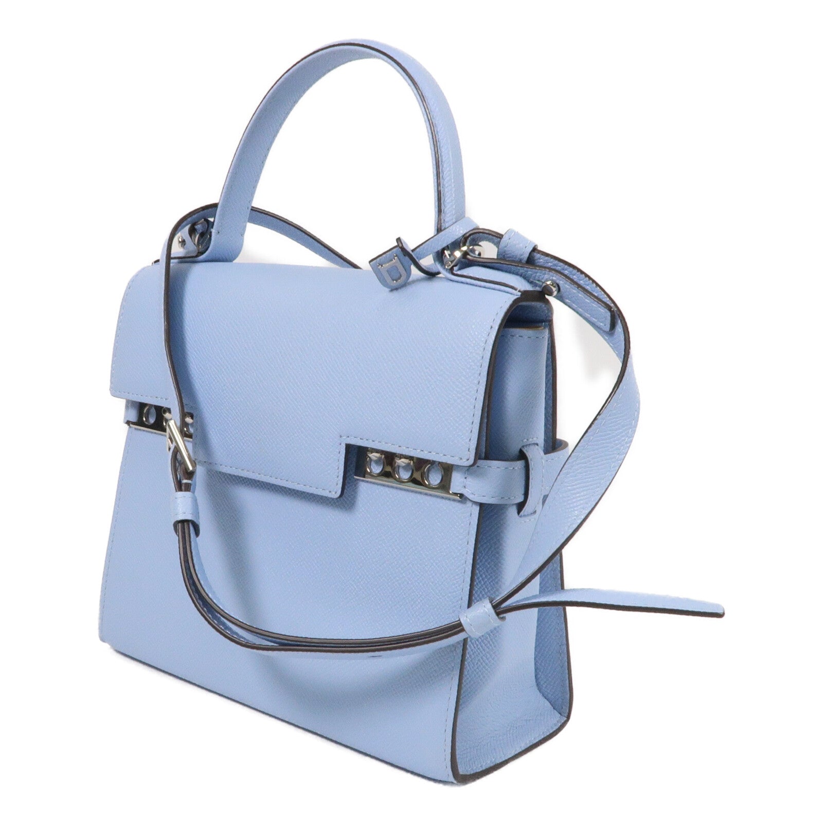 Delvaux 牛皮皮革Tempete PM手挽肩背兩用袋