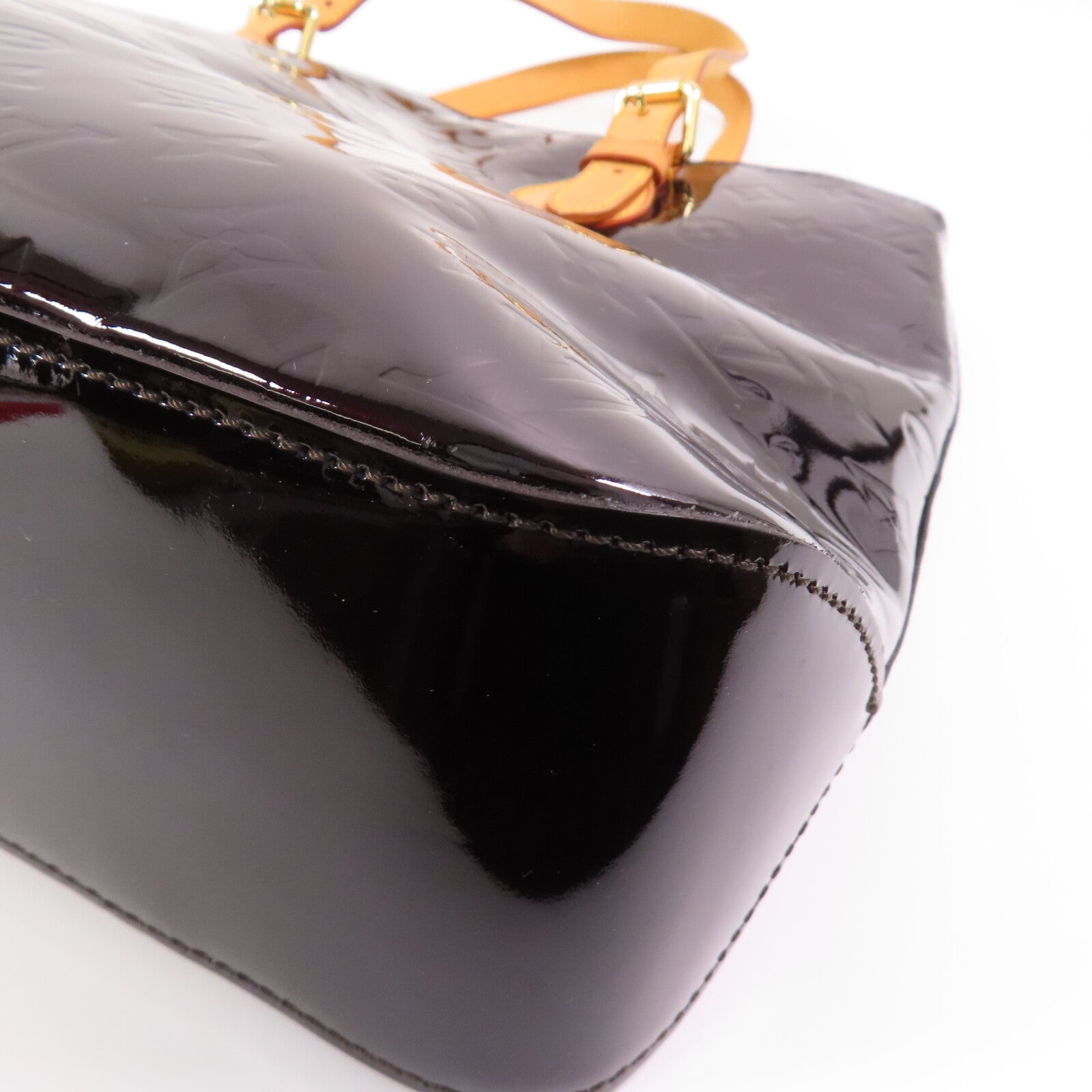 LOUIS VUITTON Monogram Vernis Brentwood金扣肩背袋