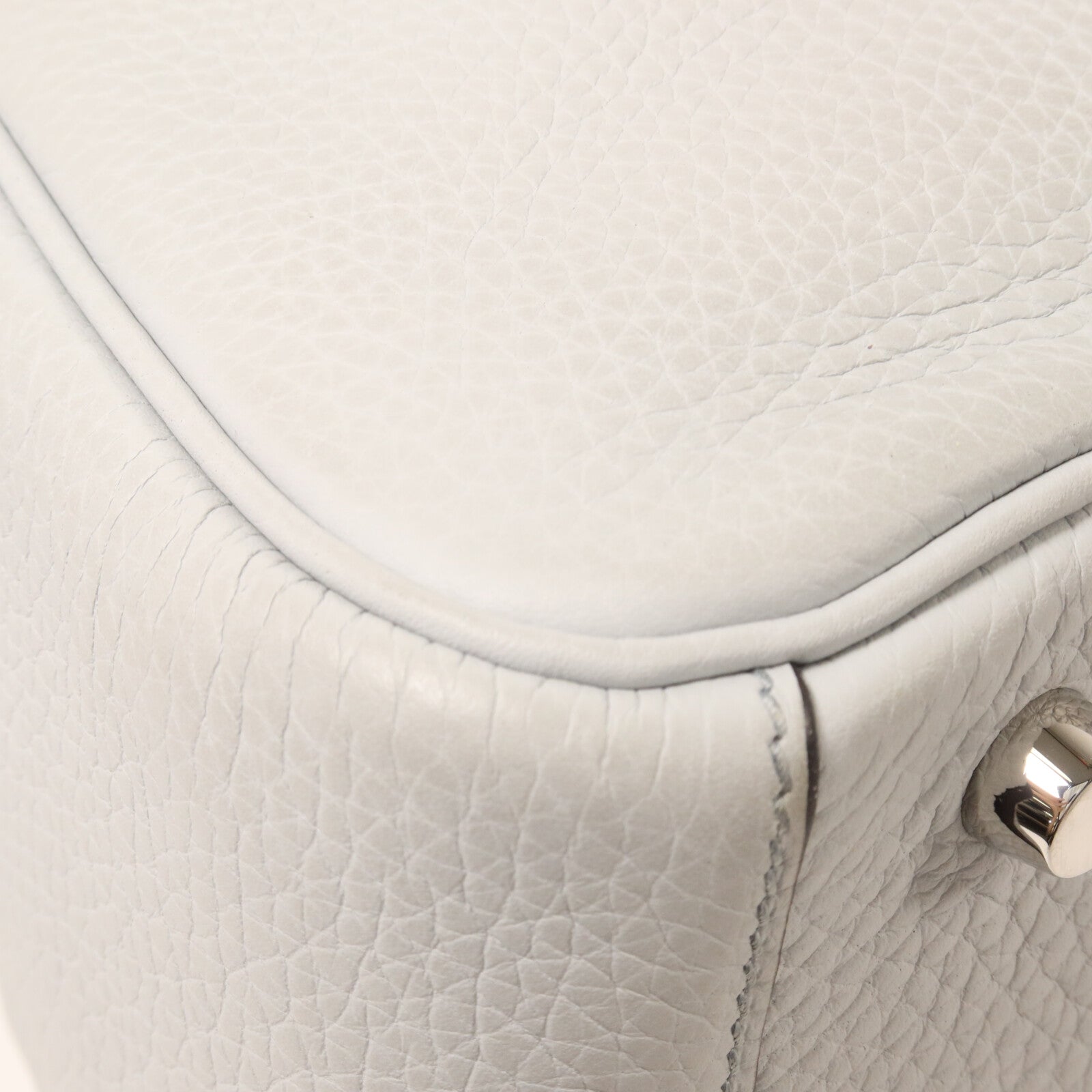 HERMES Clemence皮革Lindy 26手挽肩背兩用袋Bleu Brume