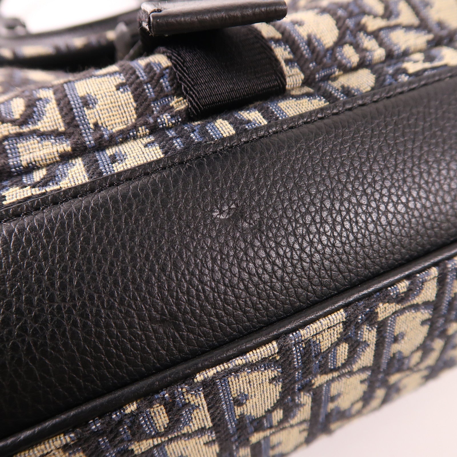 Dior 帆布Saddle 2 Way Bag銀扣手挽肩背兩用袋