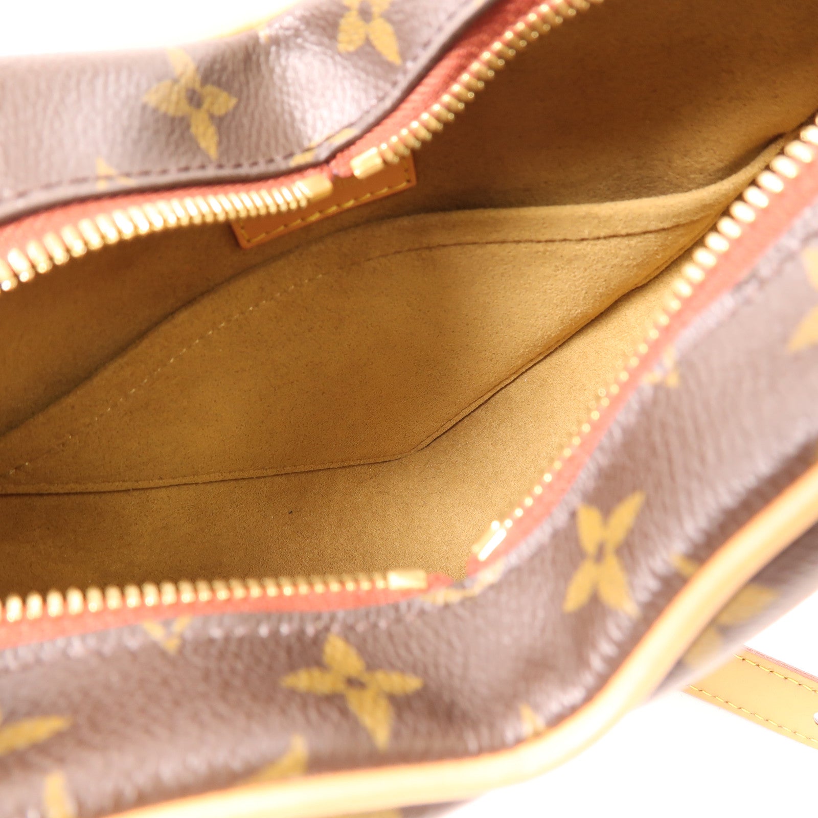 LOUIS VUITTON Monogram Game On Sac Coeur金扣肩背袋棕色