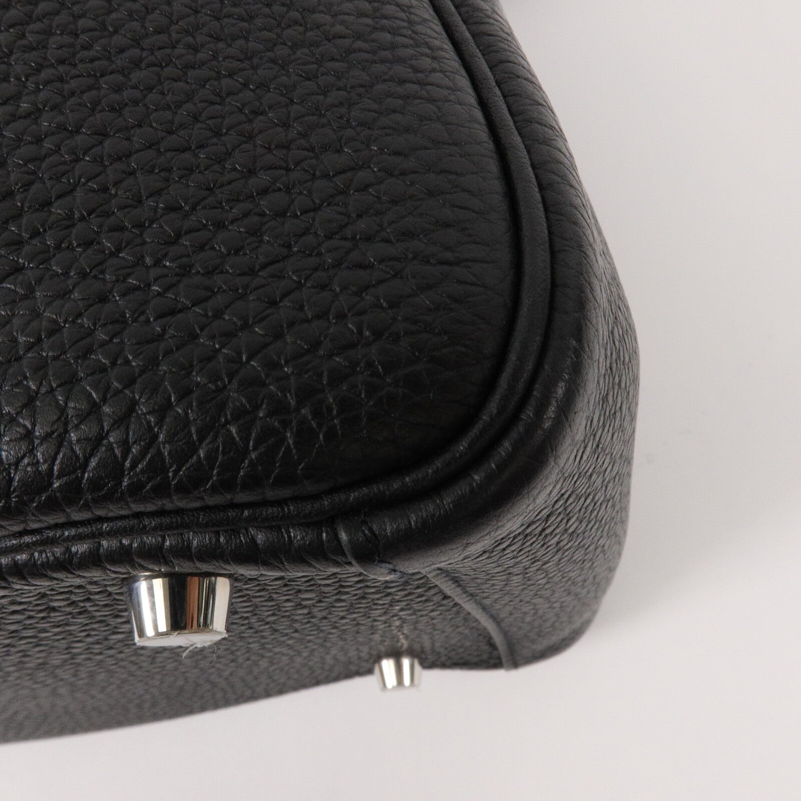 HERMES Clemence皮革Lindy 30手挽肩背兩用袋Noir