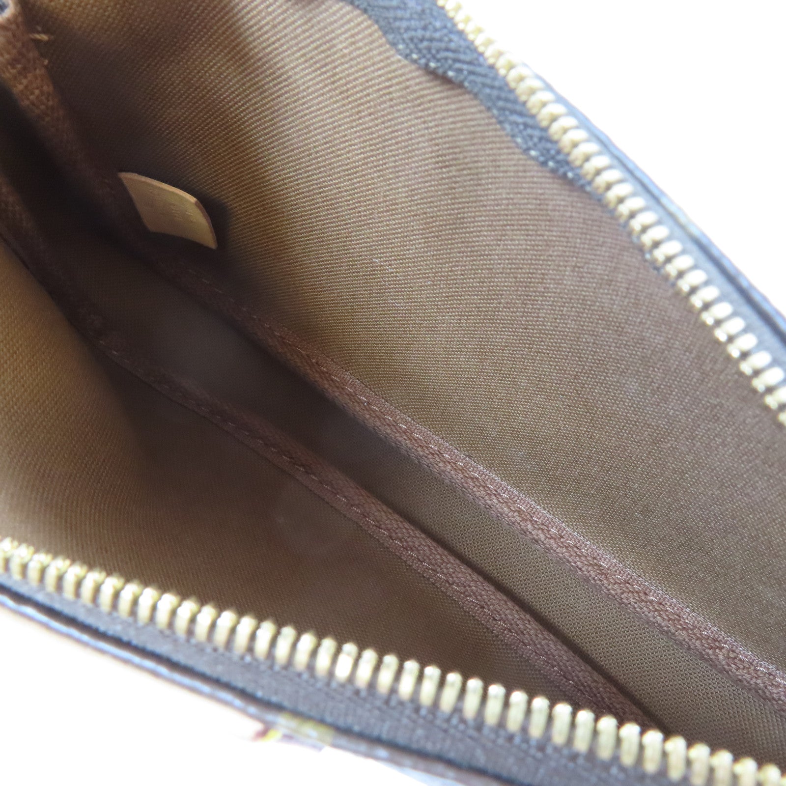 LOUIS VUITTON Monogram Multi Pochette Accessories金扣肩背袋綠色/啡色