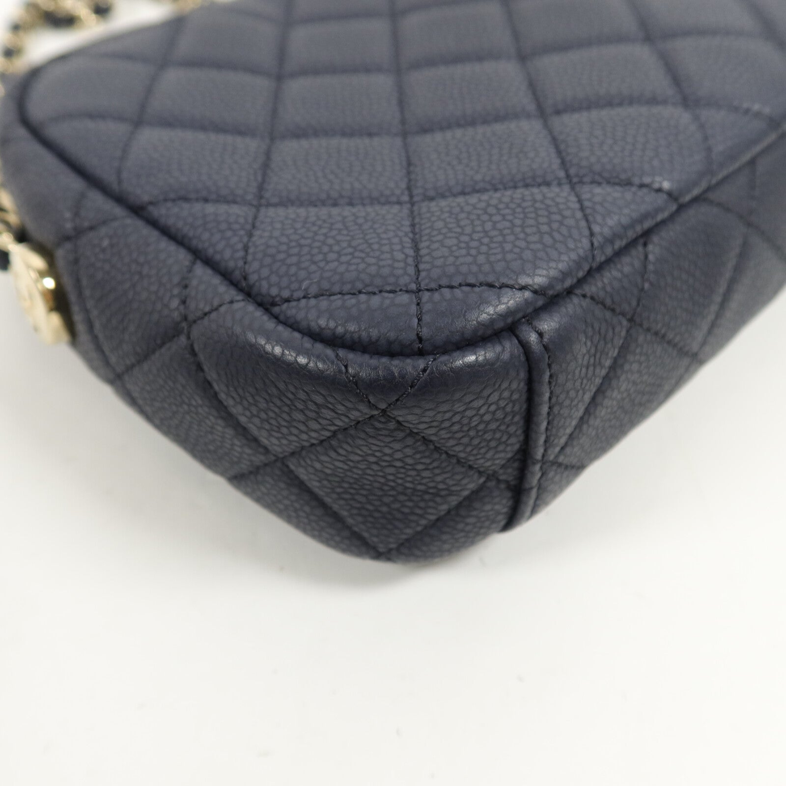 CHANEL 牛皮皮革Camera Bag鏈帶肩背袋
