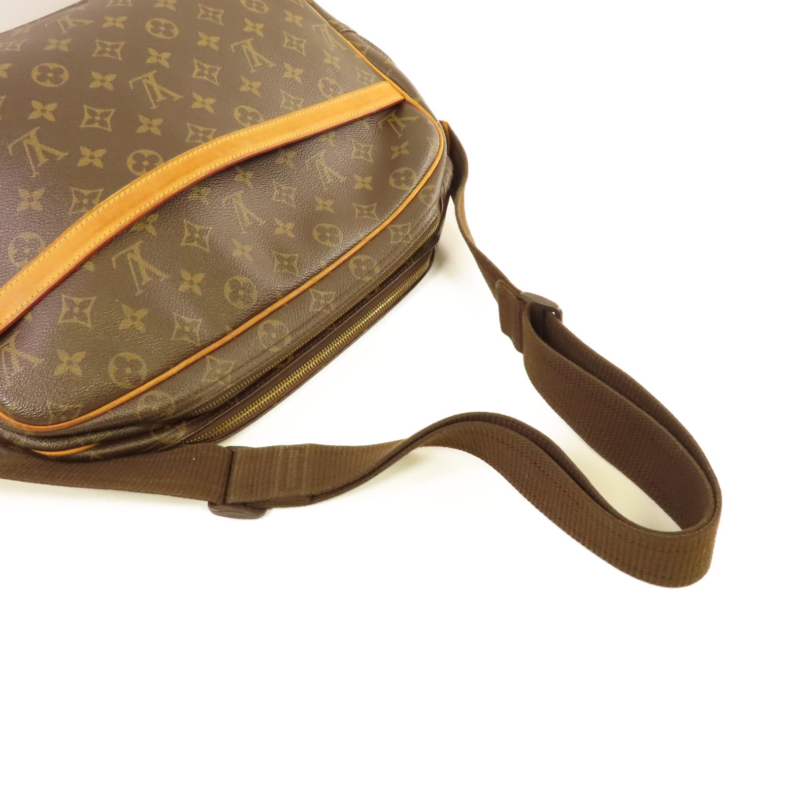 LOUIS VUITTON 【激減優惠】Monogram Reporter GM Shoulder Bag肩背袋啡色