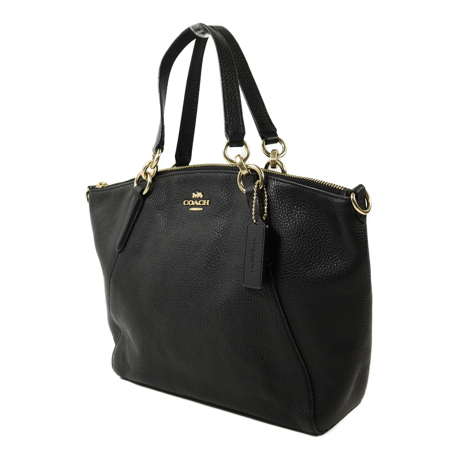 COACH 牛皮皮革2 Way Shoulder手挽肩背兩用袋