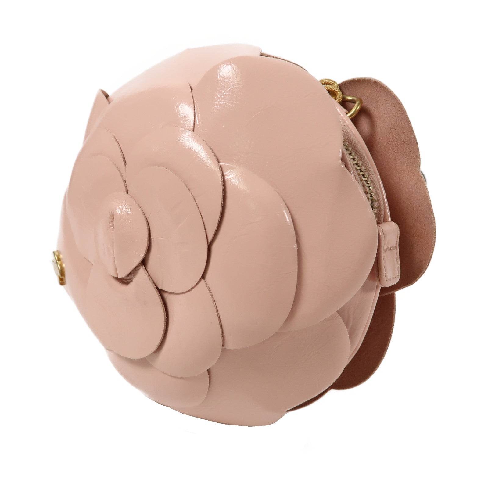 CHANEL 【激減優惠】牛皮皮革Camellia Evening金扣鏈帶肩背袋粉紅色