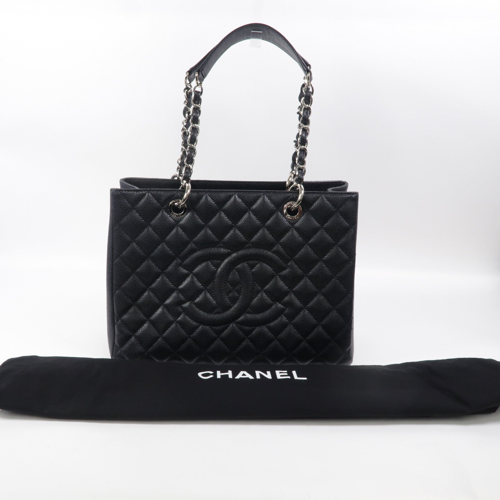 CHANEL 牛皮皮革GST鏈帶肩背袋