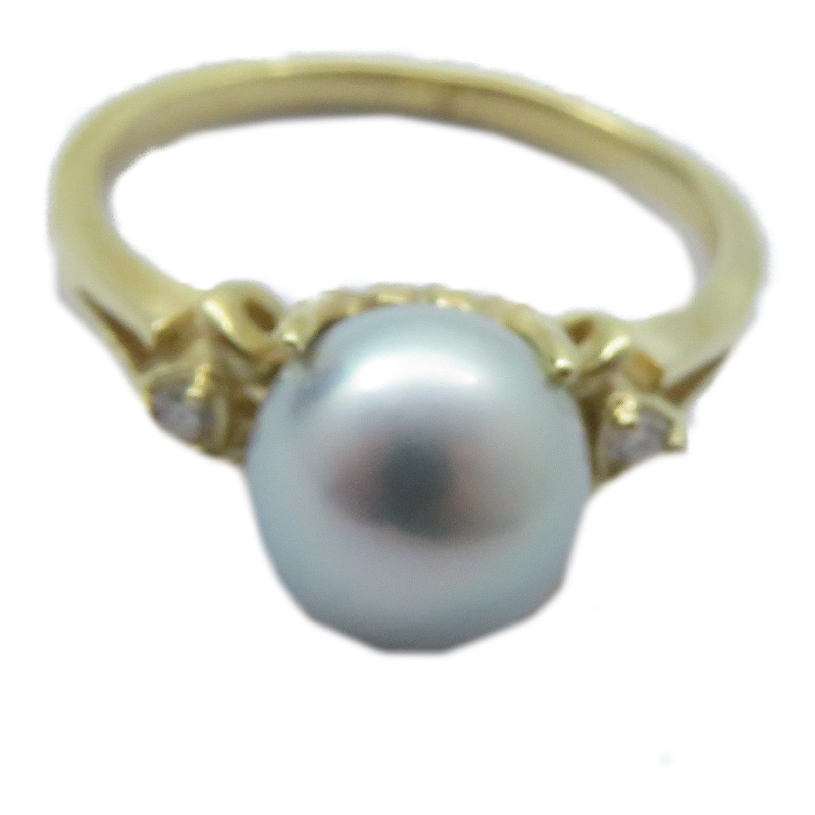 JEWELRY 【激減優惠】14K黃金Pearl Ring戒指US#5.75