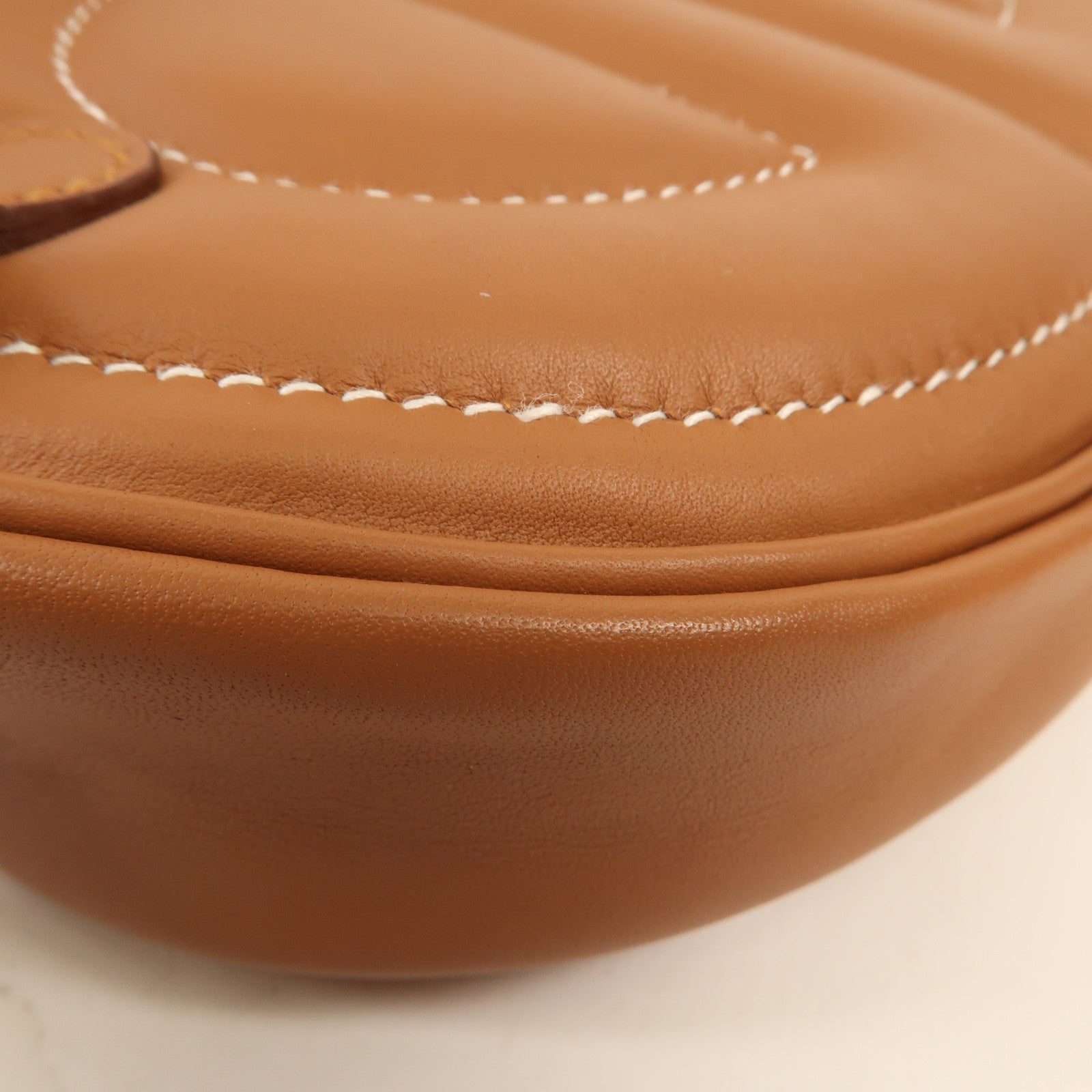 HERMES Swift皮革In The Loop Belt Bag銀扣肩背袋Gold