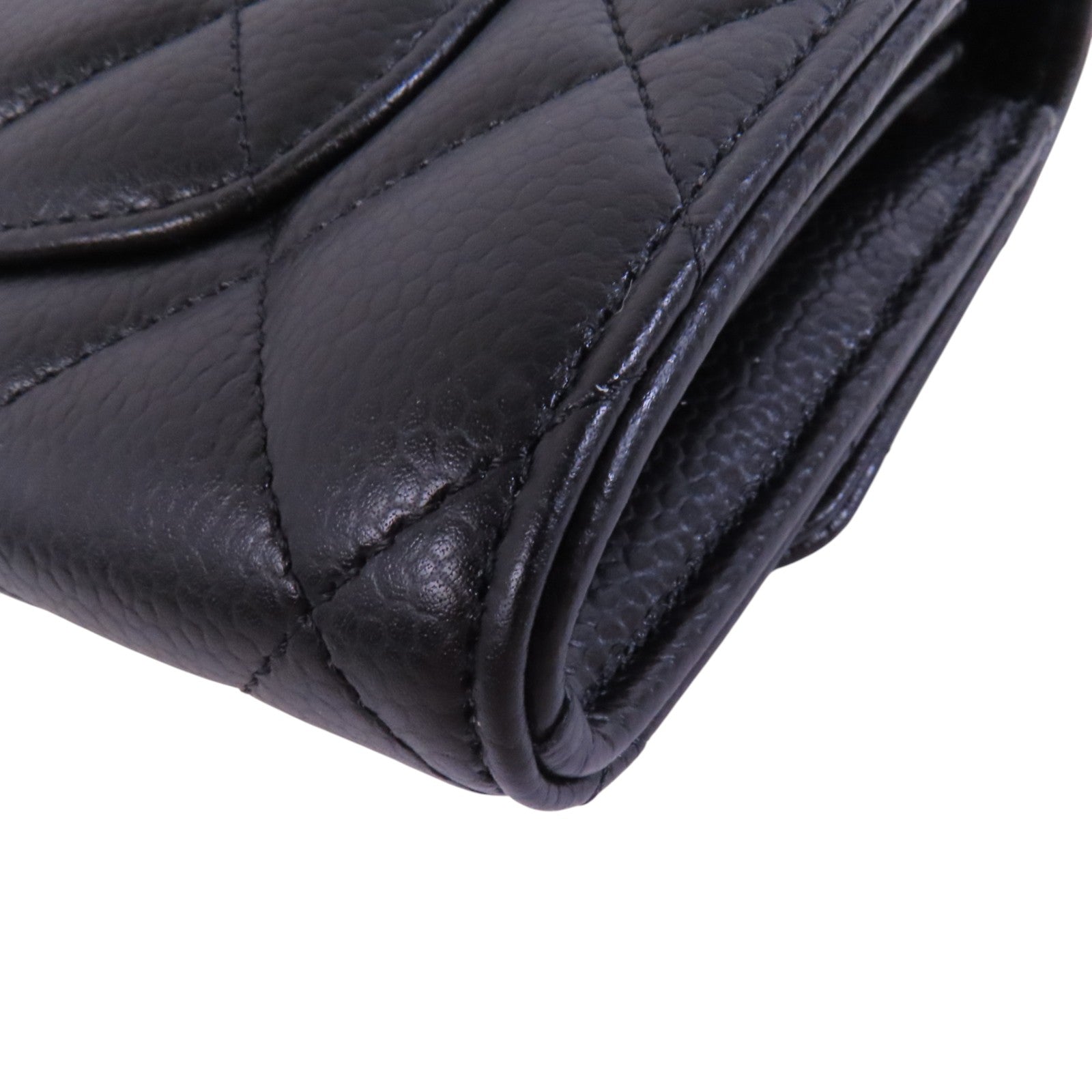 CHANEL 牛皮皮革Long Wallet金扣長錢包