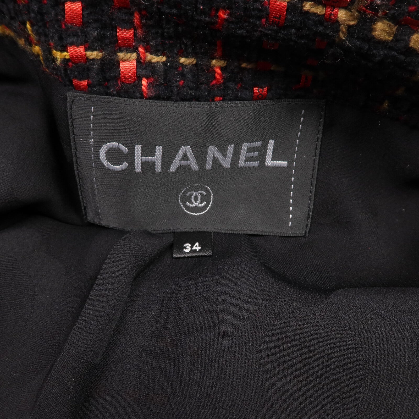 CHANEL Cotton/Wool/Cashmere Collarless Jacket外套