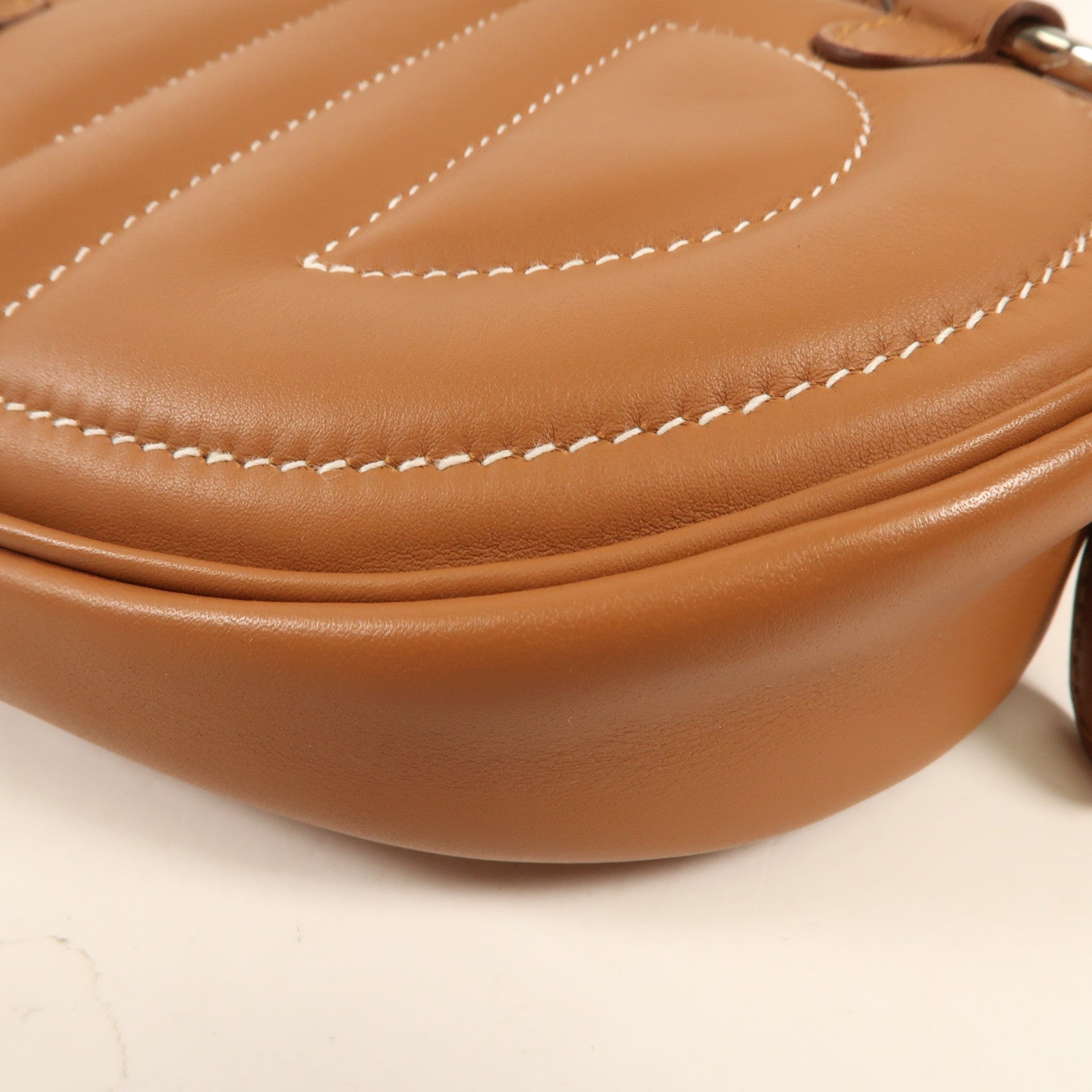 HERMES Swift皮革In The Loop Belt Bag銀扣肩背袋Gold