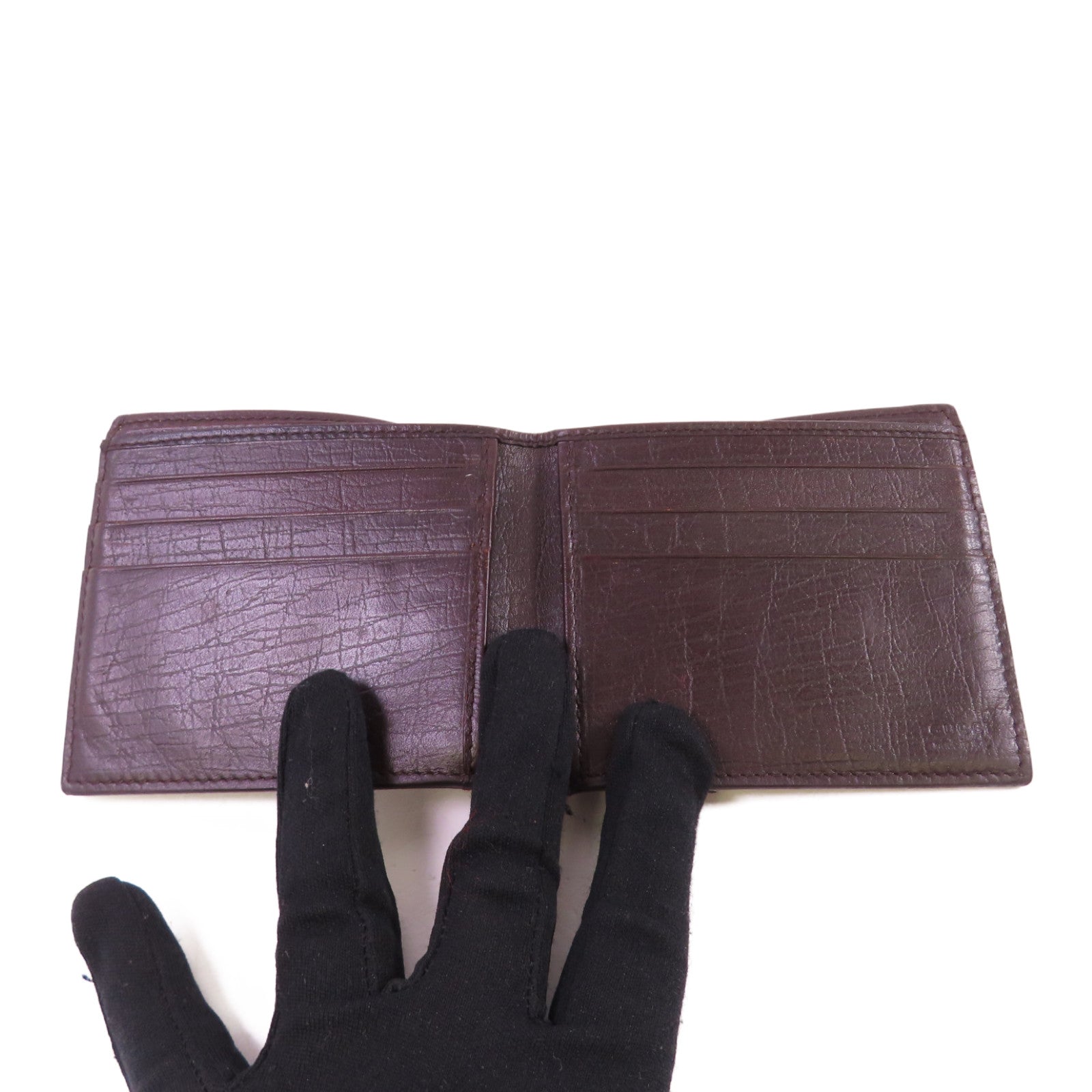 GUCCI 塗層帆布Pocketbook Short Wallet短錢包啡色