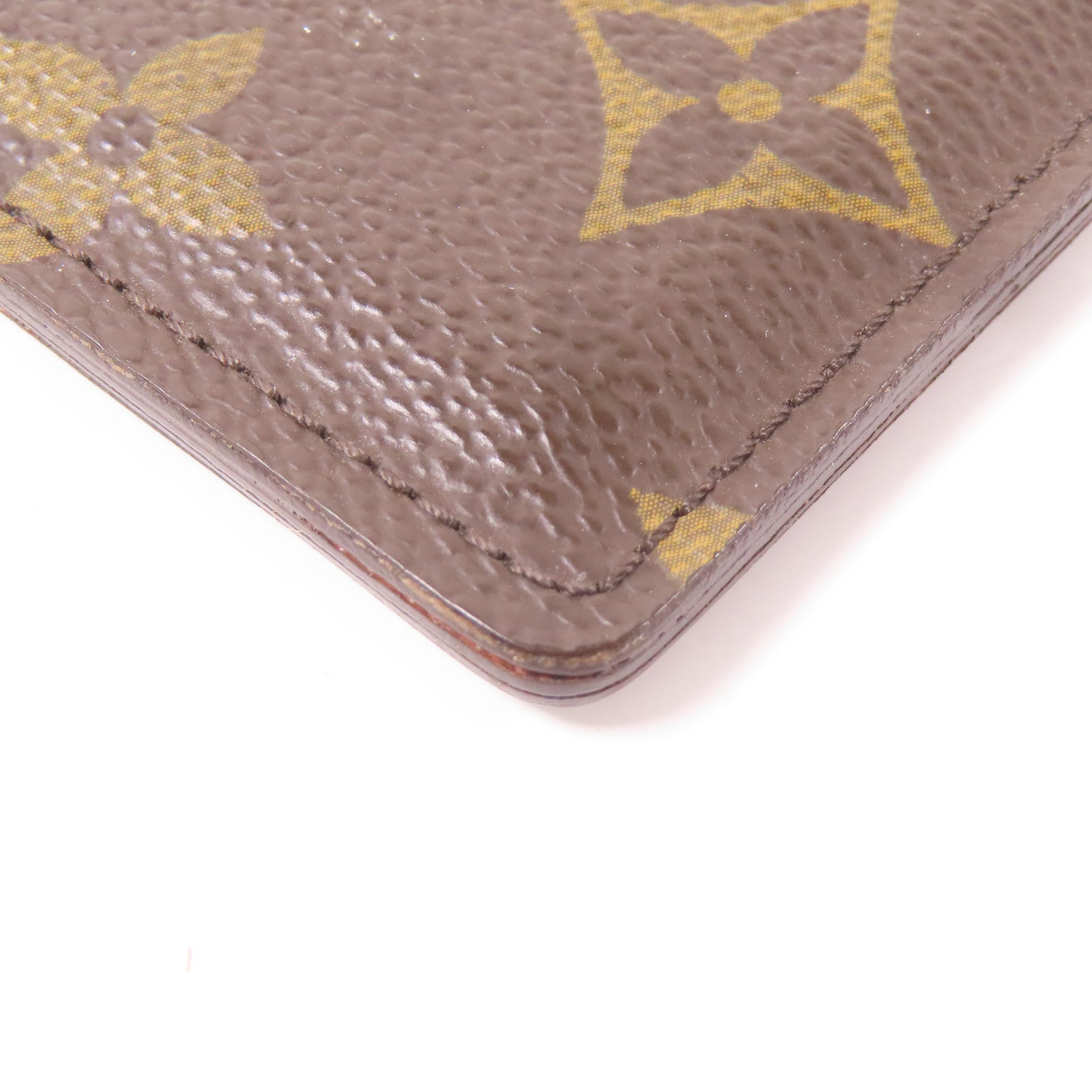 LOUIS VUITTON Monogram Card Case卡片套啡色