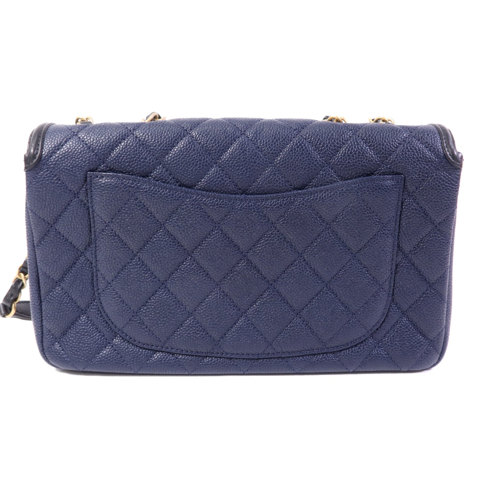CHANEL 牛皮皮革CC Filigree金扣鏈帶肩背袋