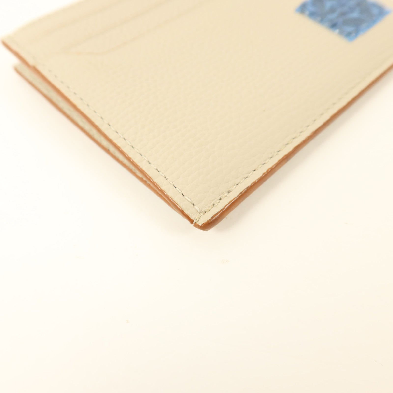 LOEWE 牛皮皮革Anagram Card Holder銀扣卡片套