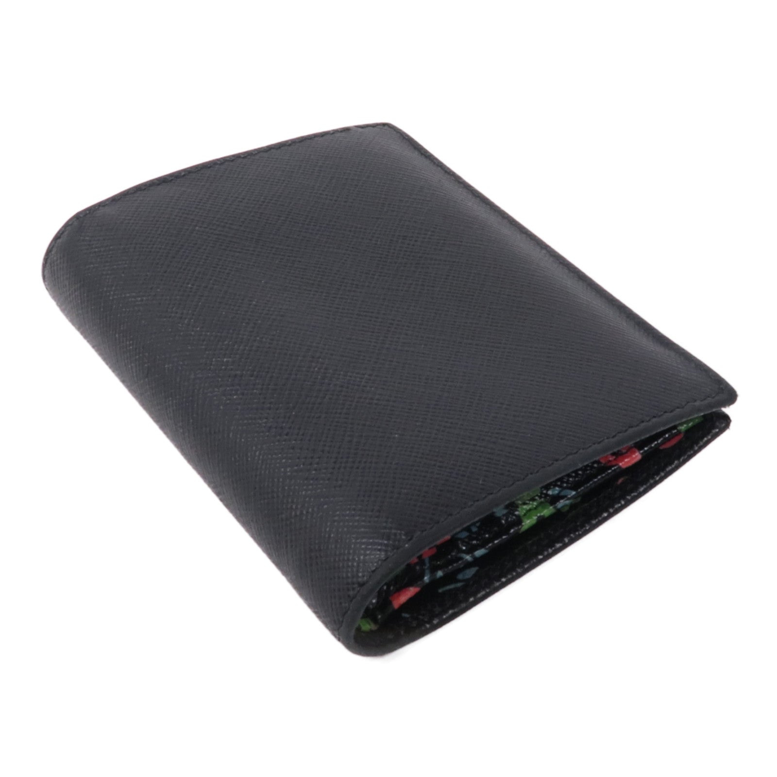 PRADA Saffiano皮革Wallet金扣錢包
