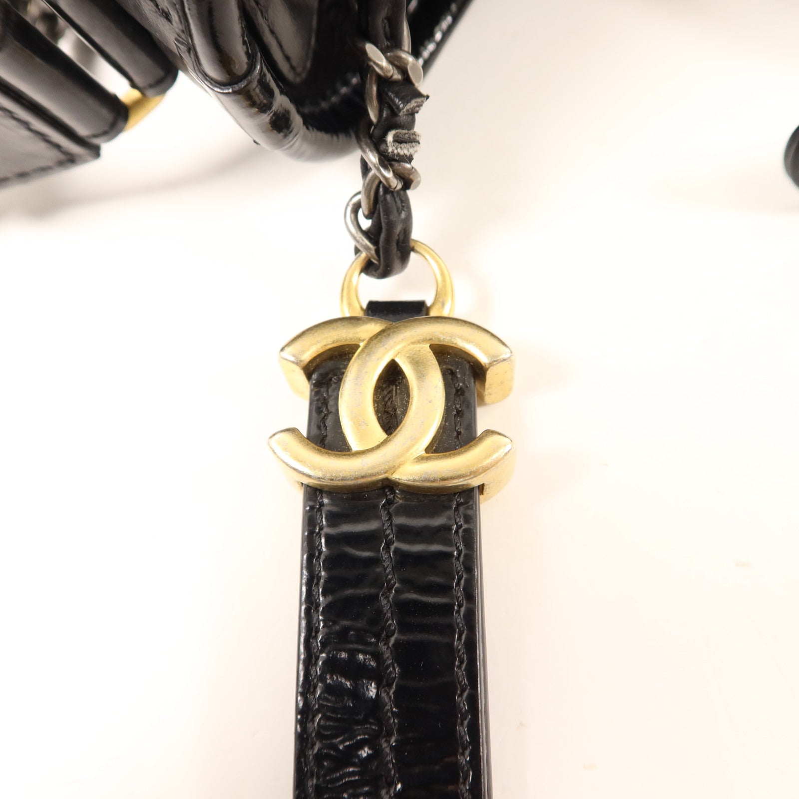 CHANEL 牛皮皮革Gabrielle Small鏈帶肩背袋