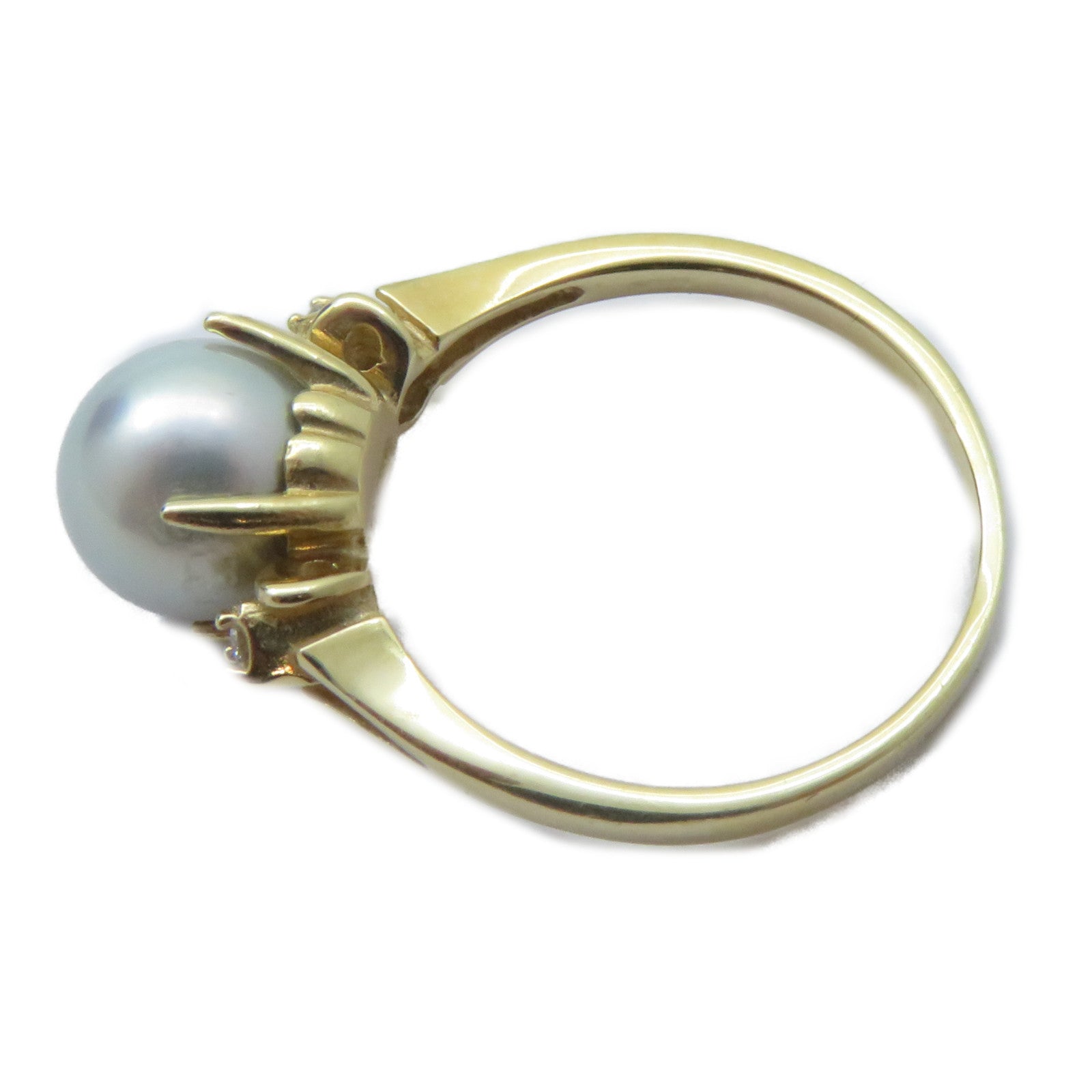 JEWELRY 【激減優惠】14K黃金Pearl Ring戒指US#5.75