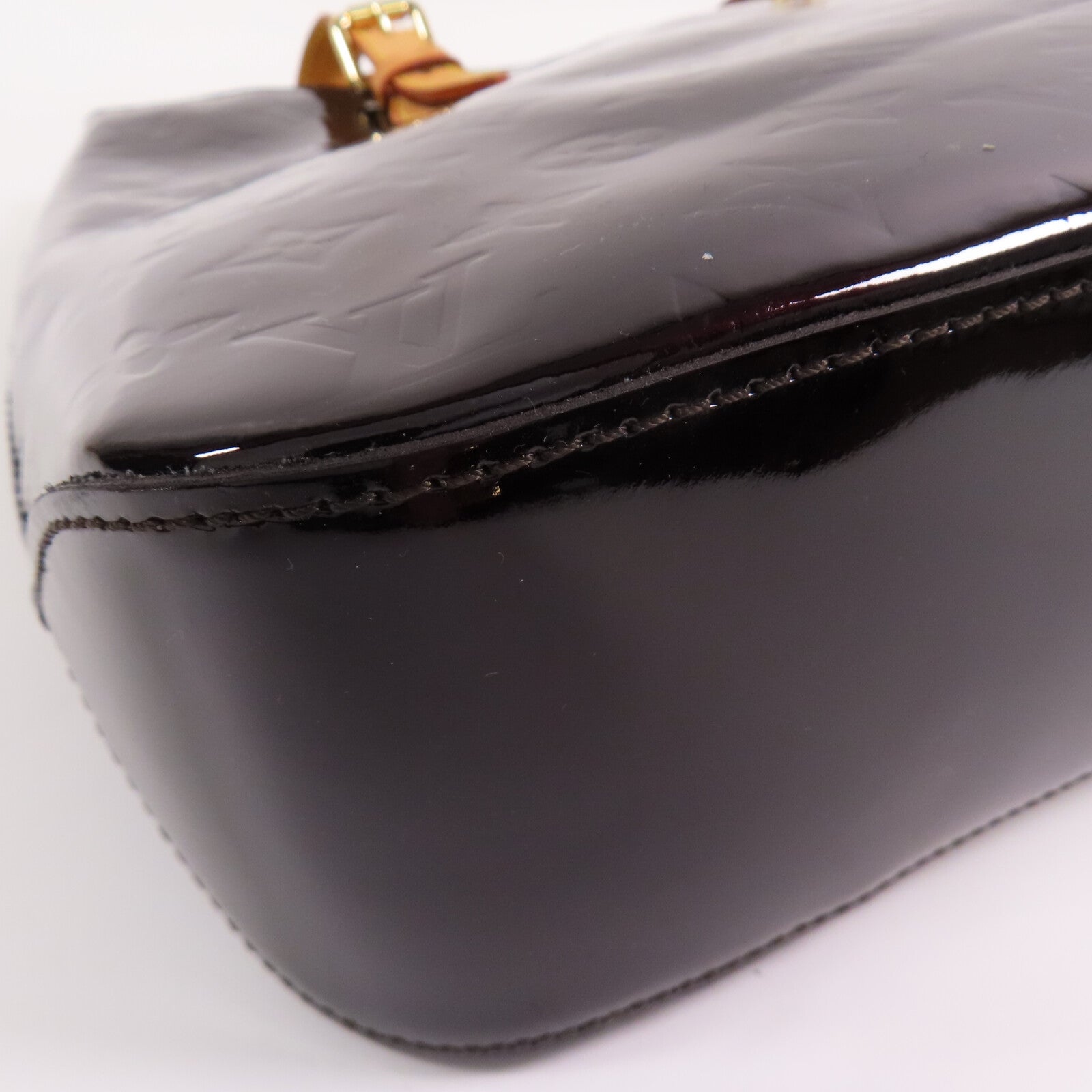 LOUIS VUITTON Monogram Vernis Brentwood金扣肩背袋