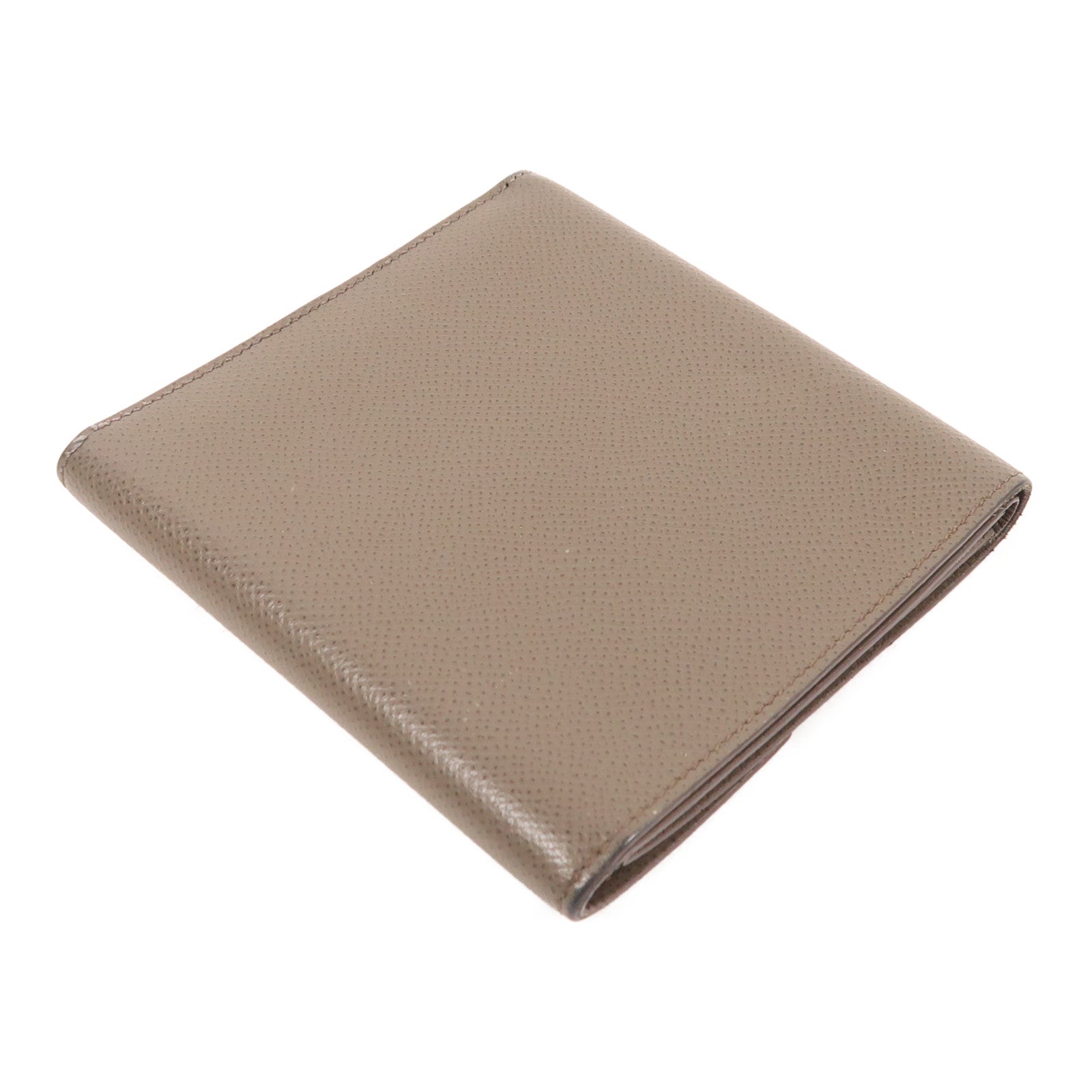 HERMES 【激減優惠】Epsom皮革Clic Wallet金扣錢包Etain