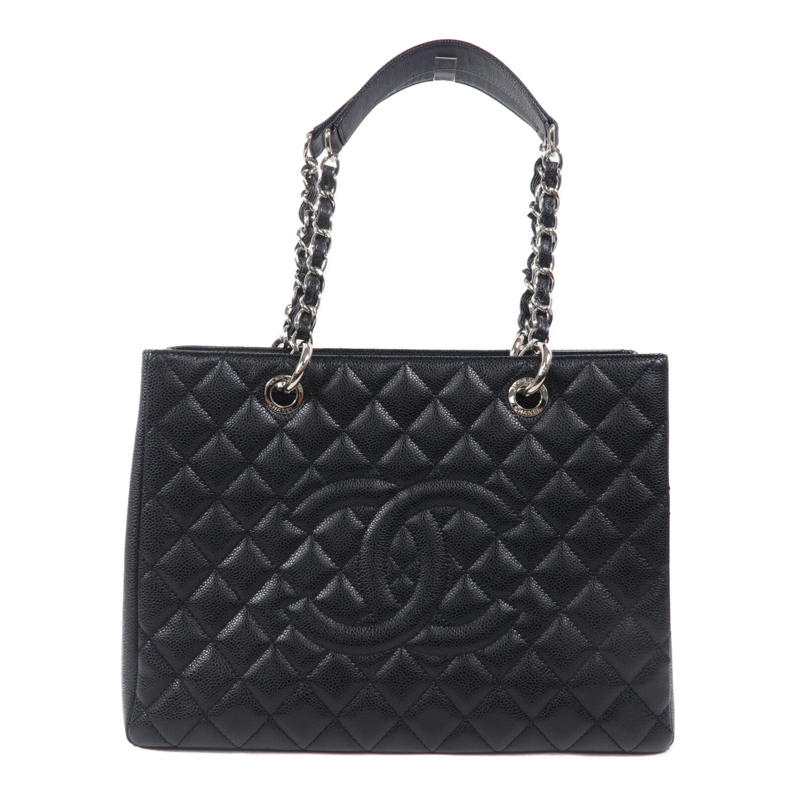 CHANEL 牛皮皮革GST鏈帶肩背袋