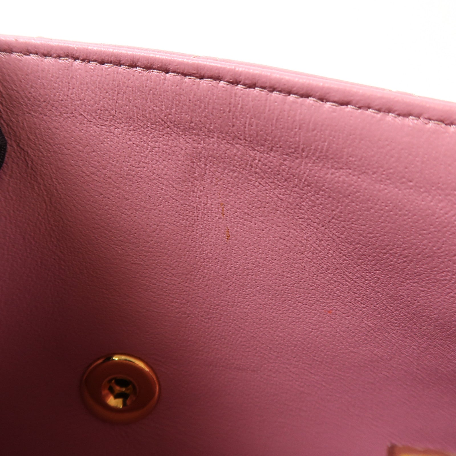 CHANEL 羊皮皮革Mini Classic金扣鏈帶肩背袋