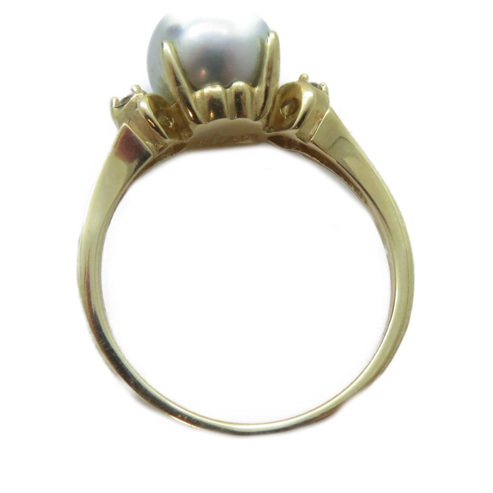 JEWELRY 【激減優惠】14K黃金Pearl Ring戒指US#5.75