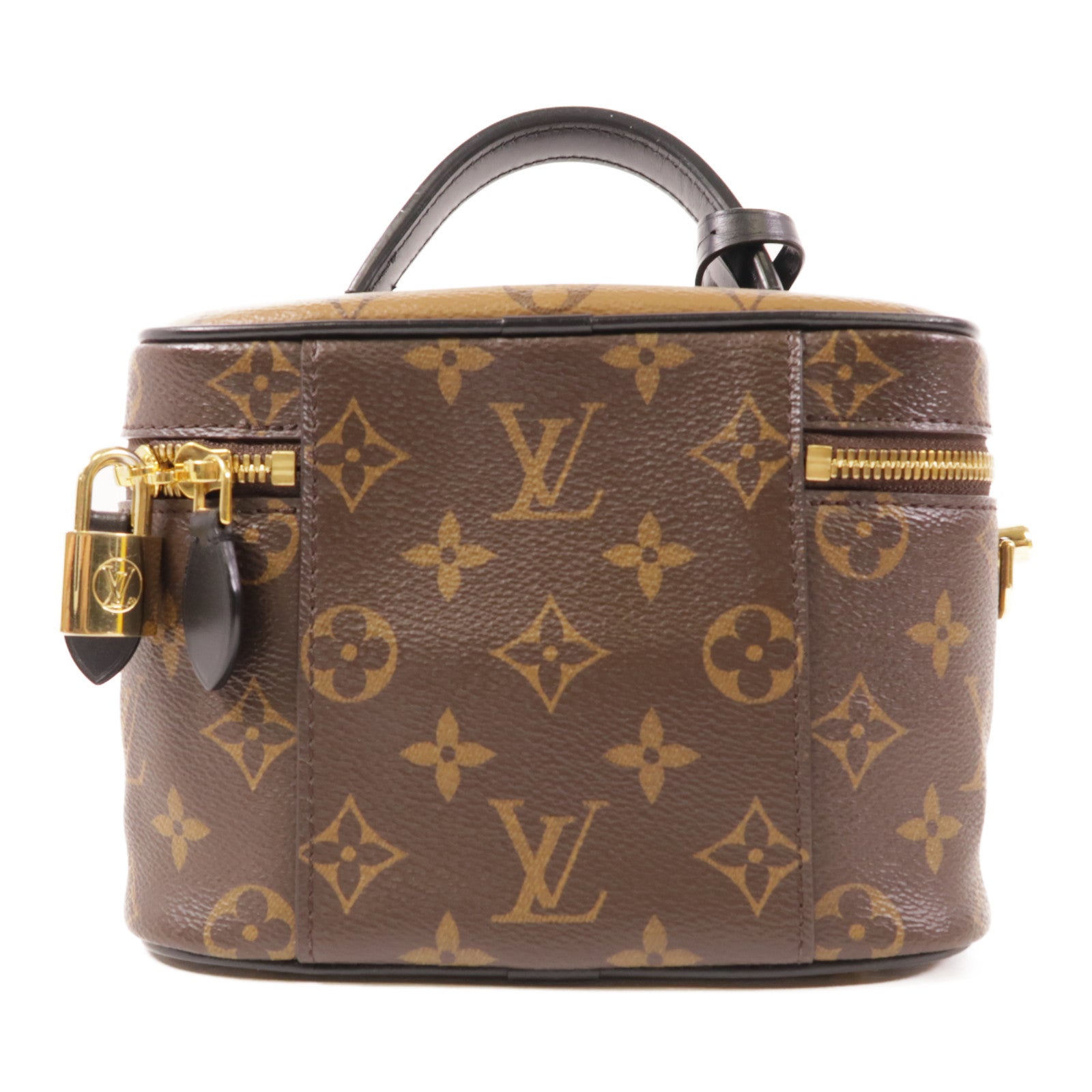 LOUIS VUITTON LV GHW Reverse Vanity PM 2 Way Shoulder Bag M45165 Monogram Brown
