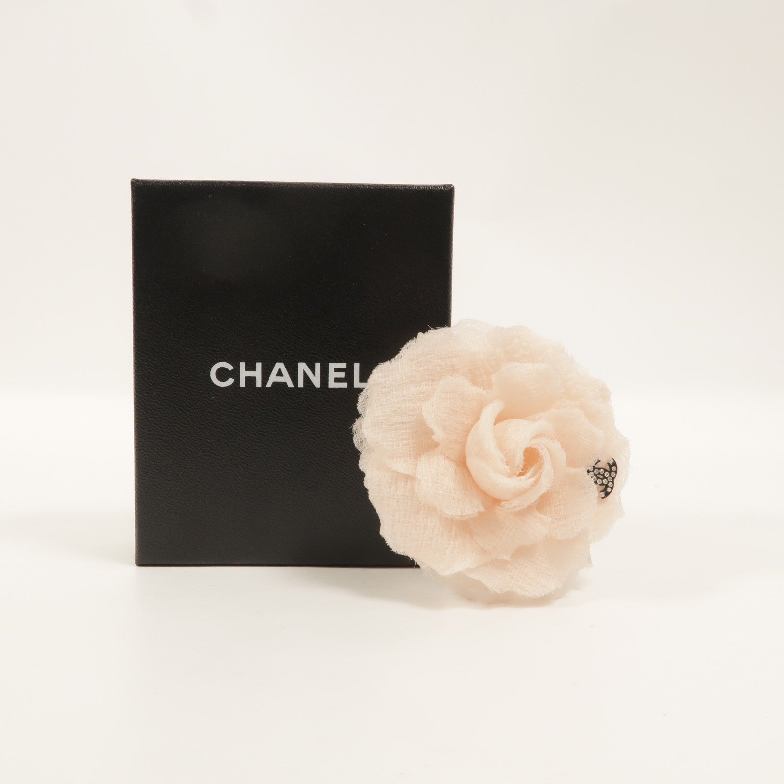 CHANEL 布料/金屬Chanel Camelie Brooch胸針