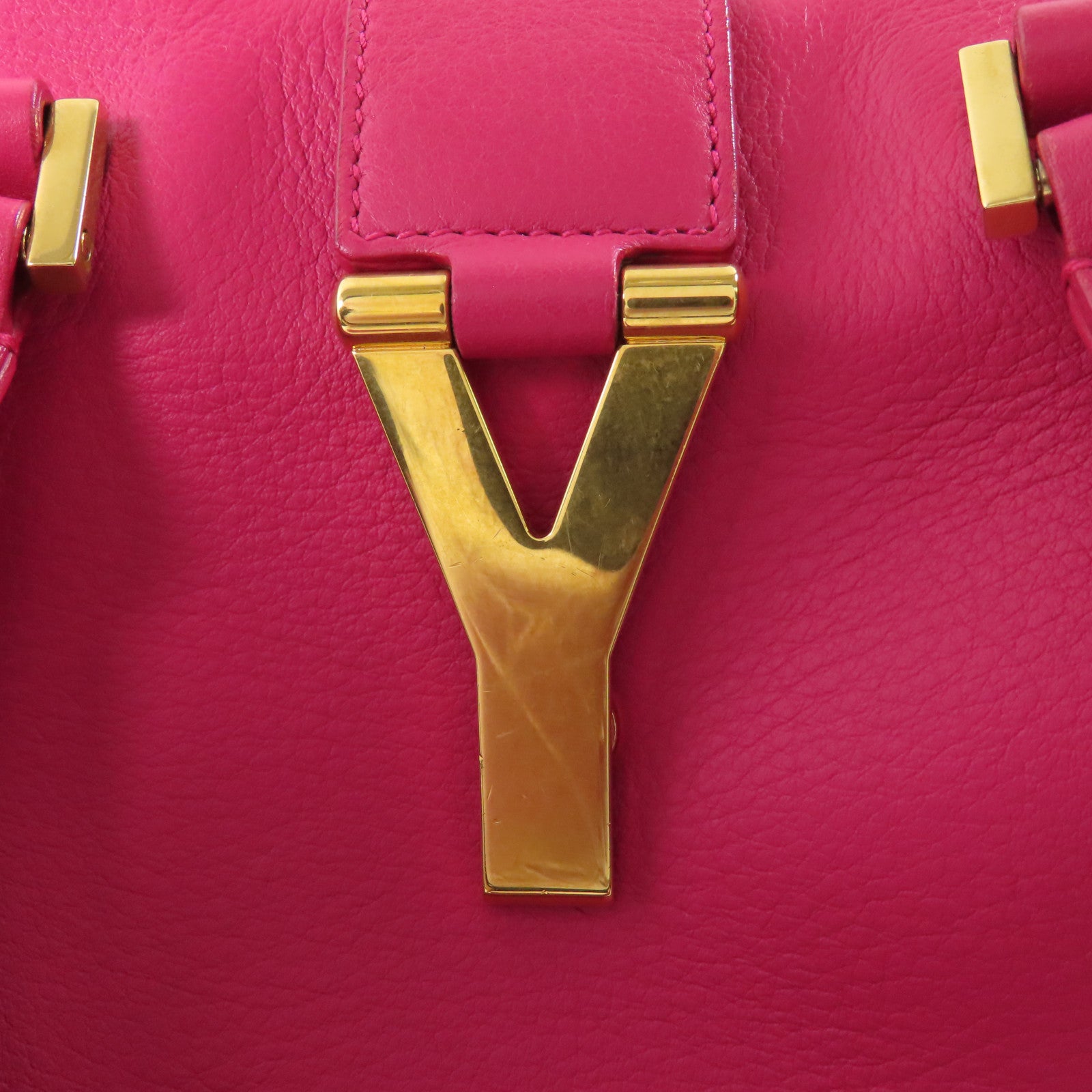 SAINT LAURENT 牛皮皮革Y Cabas金扣手挽肩背兩用袋