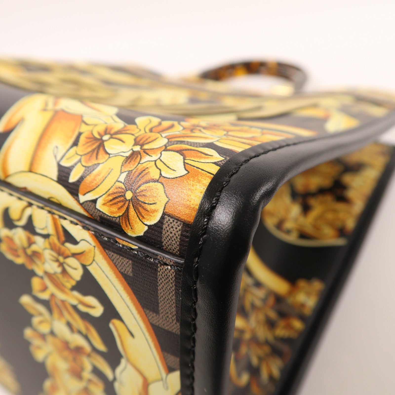 FENDI 皮革Sunshine Tote Bag金扣手挽肩背兩用袋