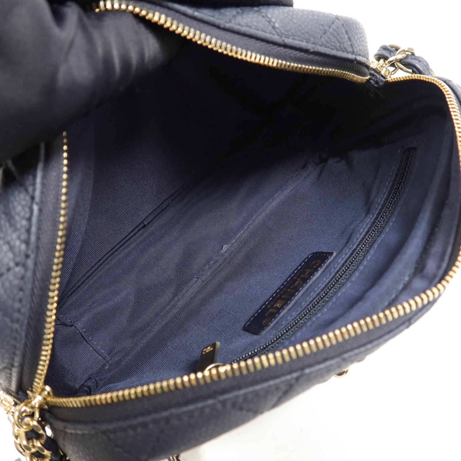 CHANEL 牛皮皮革Camera Bag鏈帶肩背袋